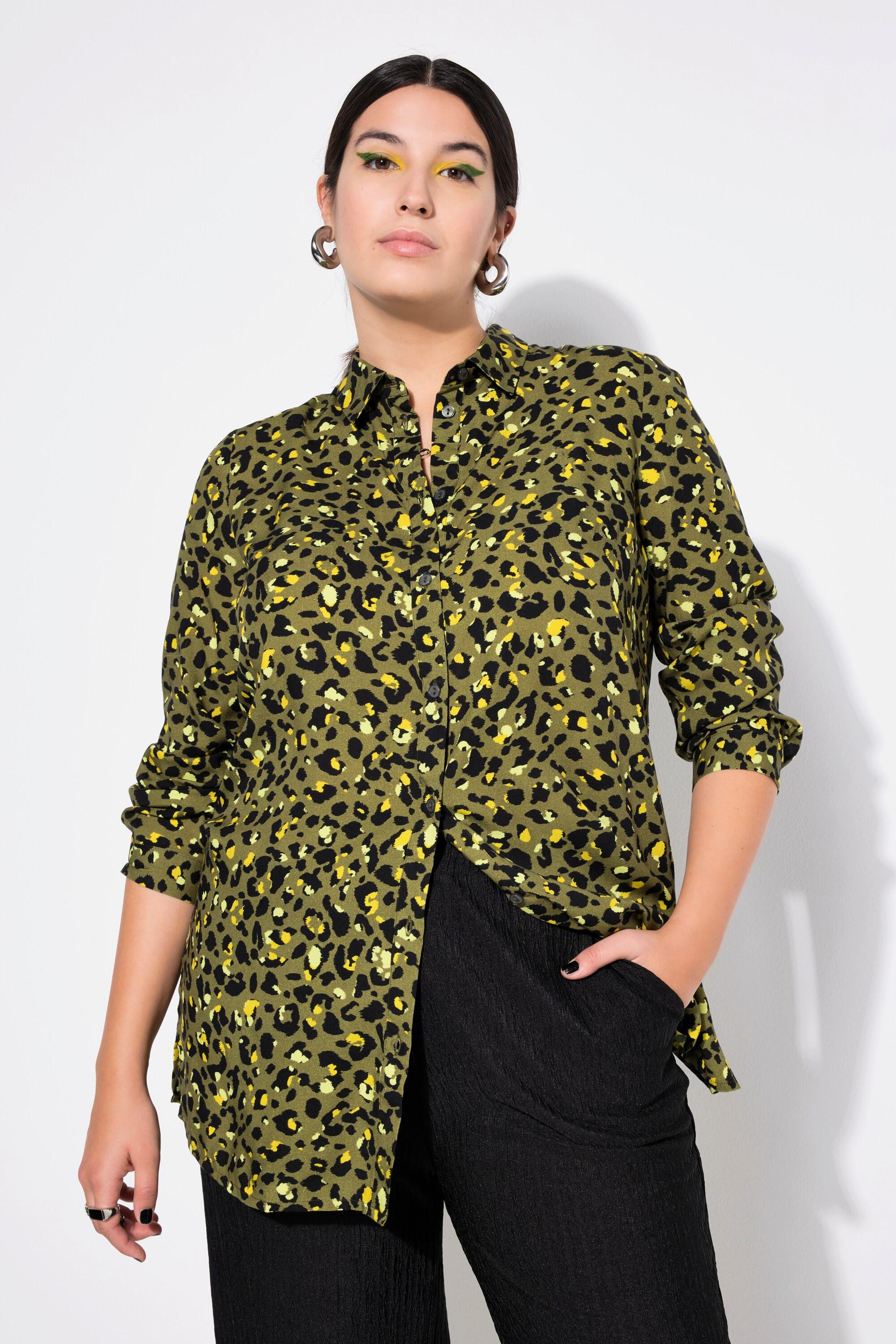 Studio Untold Hemdbluse, Boxy Shape moosgrün