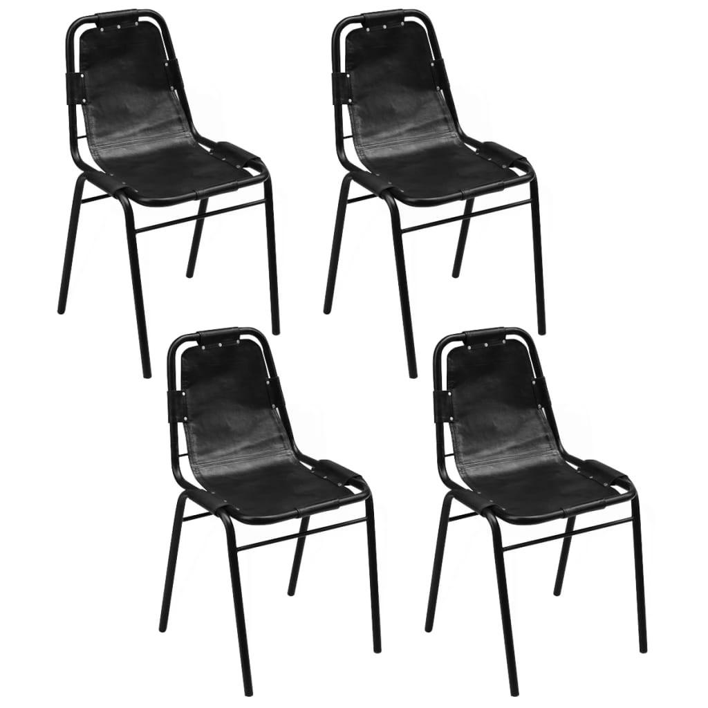 VidaXL Esszimmerstuhl leder