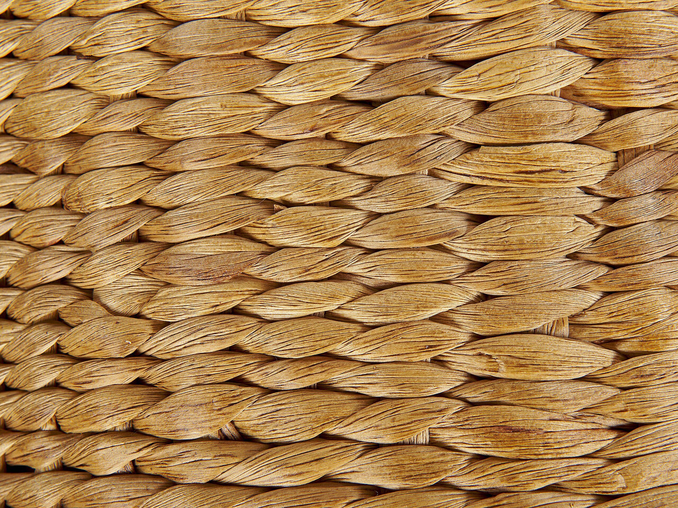 Beliani Pouf aus Wasserhyazinthe Boho BICHIR