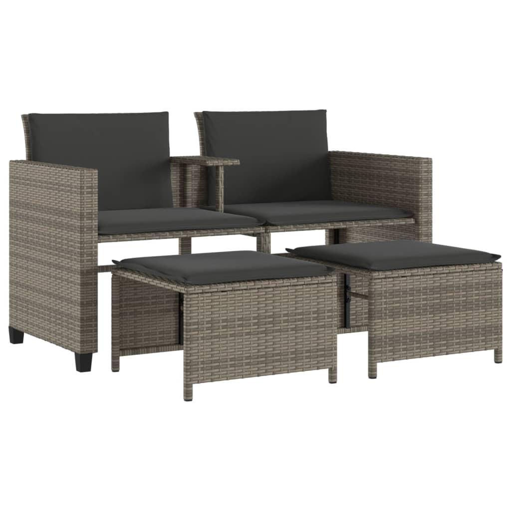 VidaXL Gartensofa poly-rattan