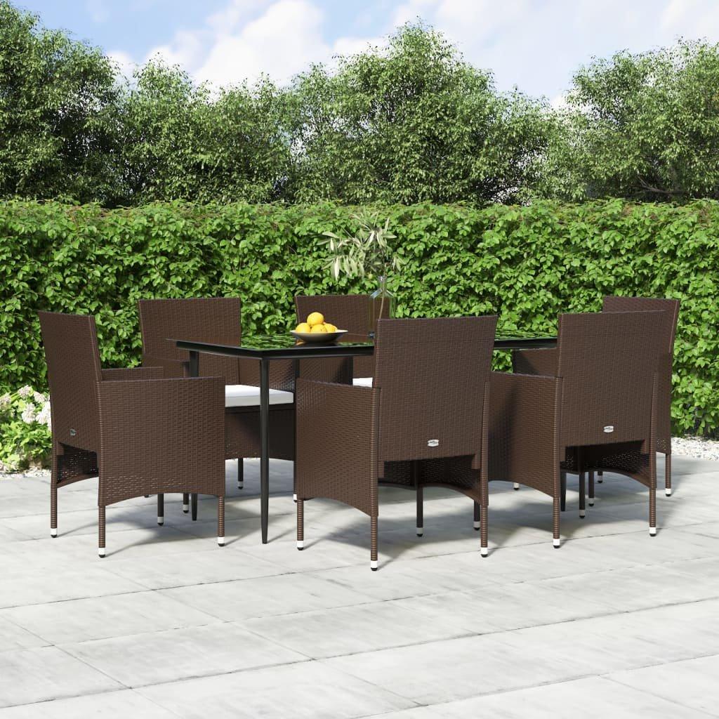 VidaXL Garten essgruppe poly-rattan