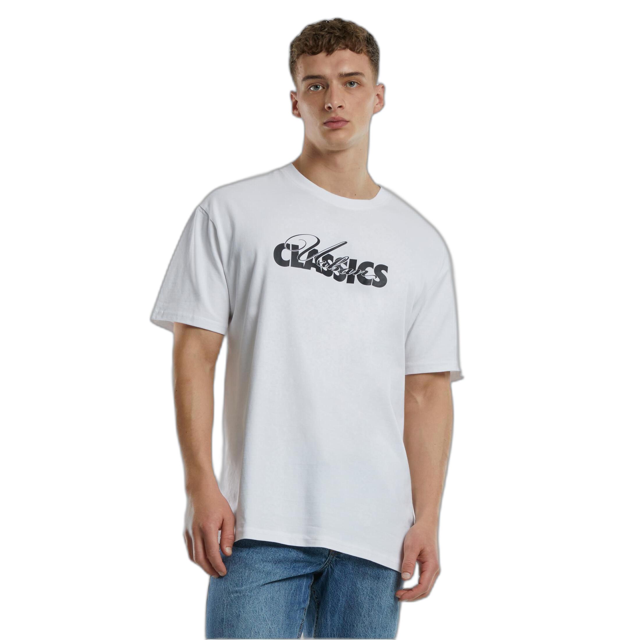 URBAN CLASSICS Oversized Cursive Bold Logo Heavy T-Shirt