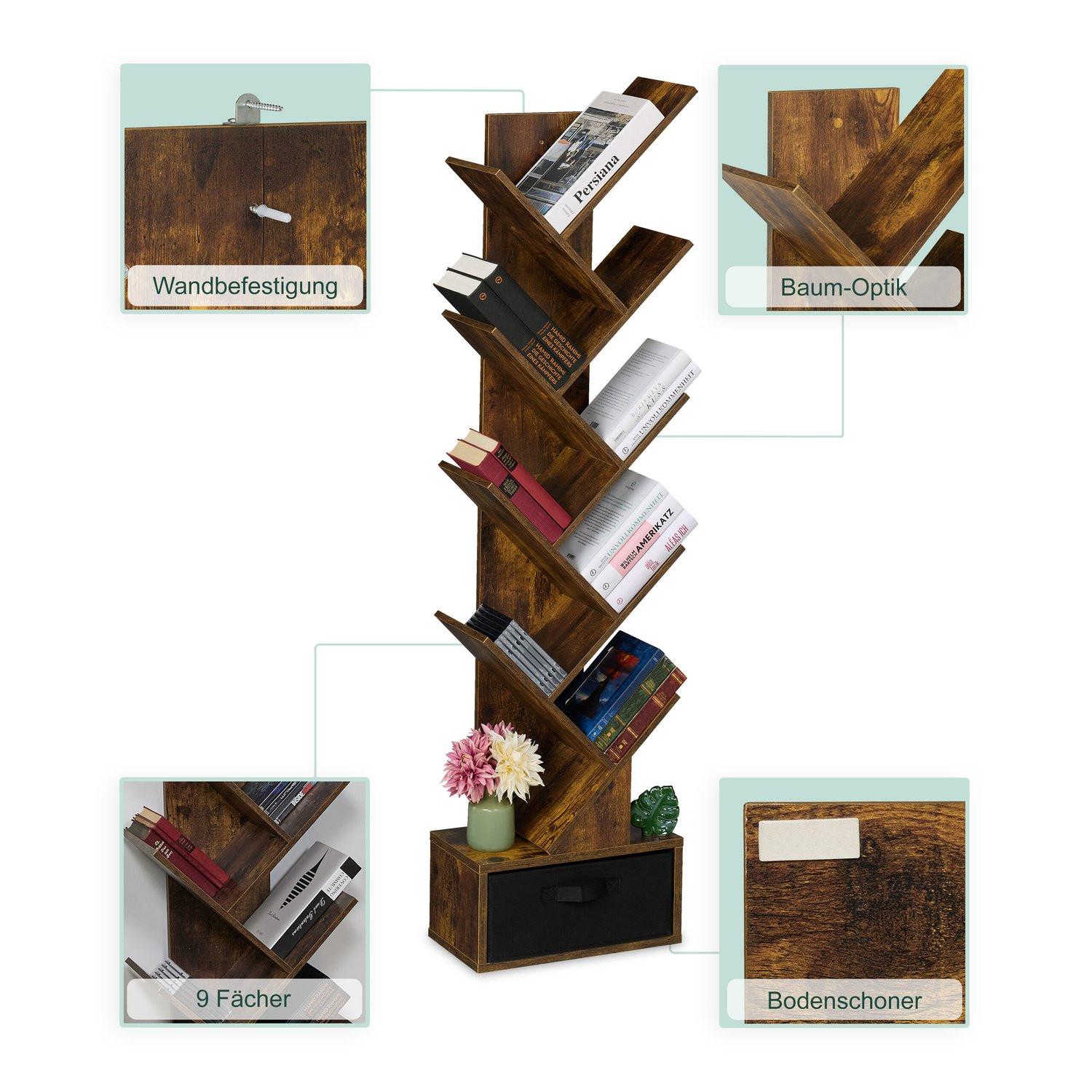 Northix Baumförmiges Bücherregal