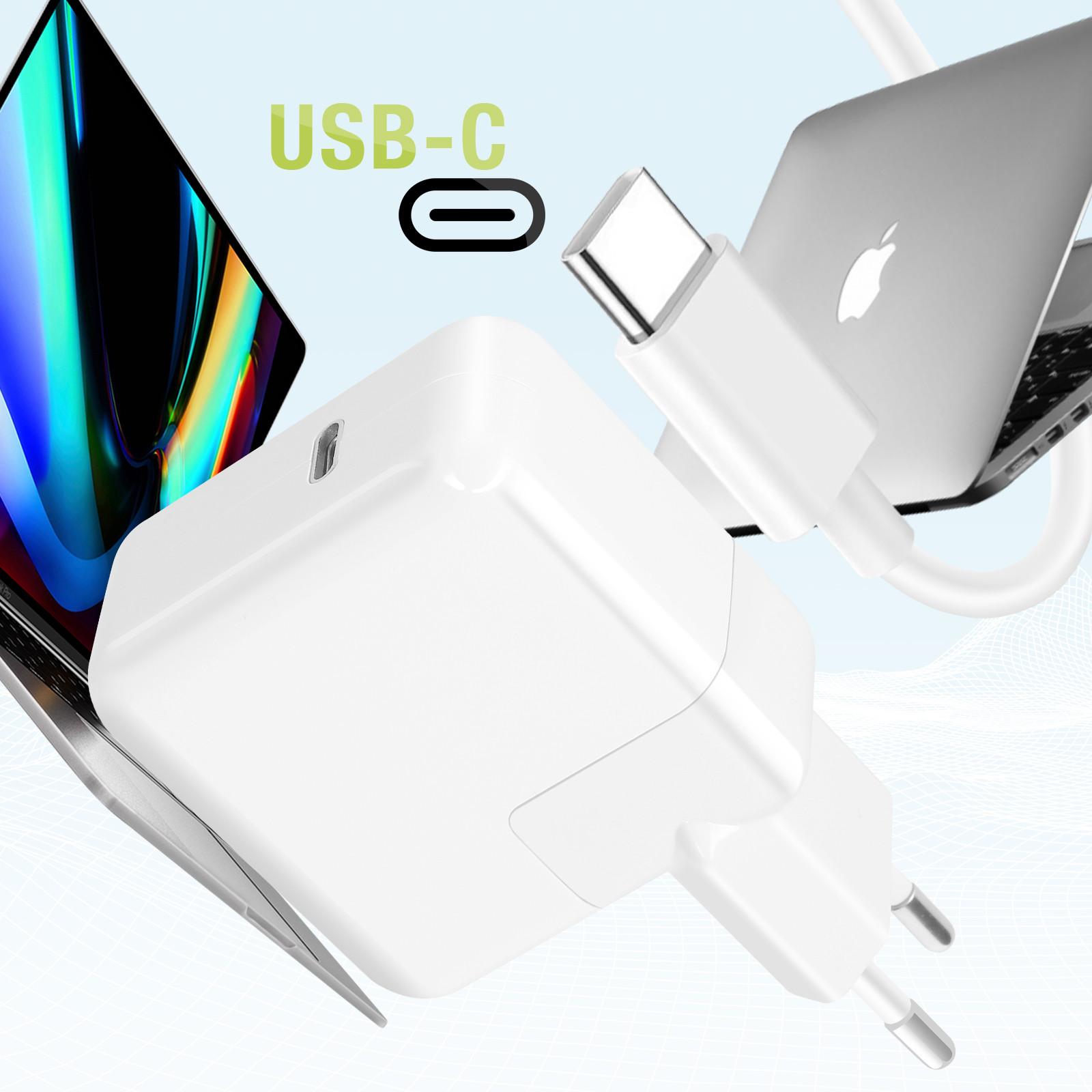 Avizar MacBook USB-C Ladegerät 30W Weiß Moxie