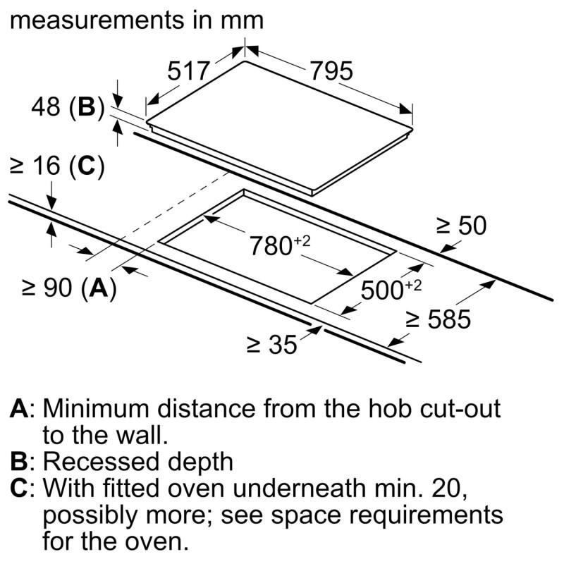 E+P Elektrik Siemens MDA EB-Autark-Kochfeld ET845FCP1D