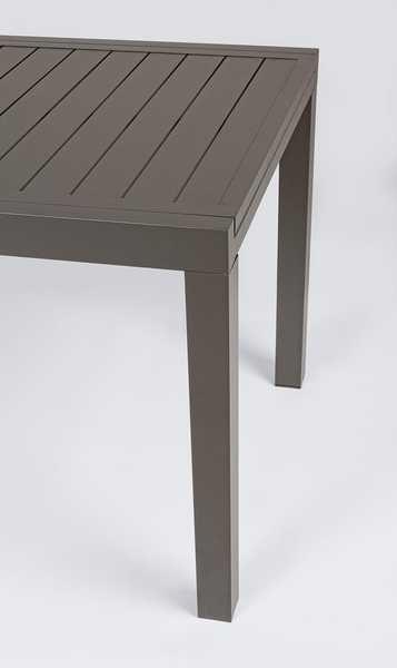 mutoni Garten Ausziehtisch Hilde 140-210x77 Coffee