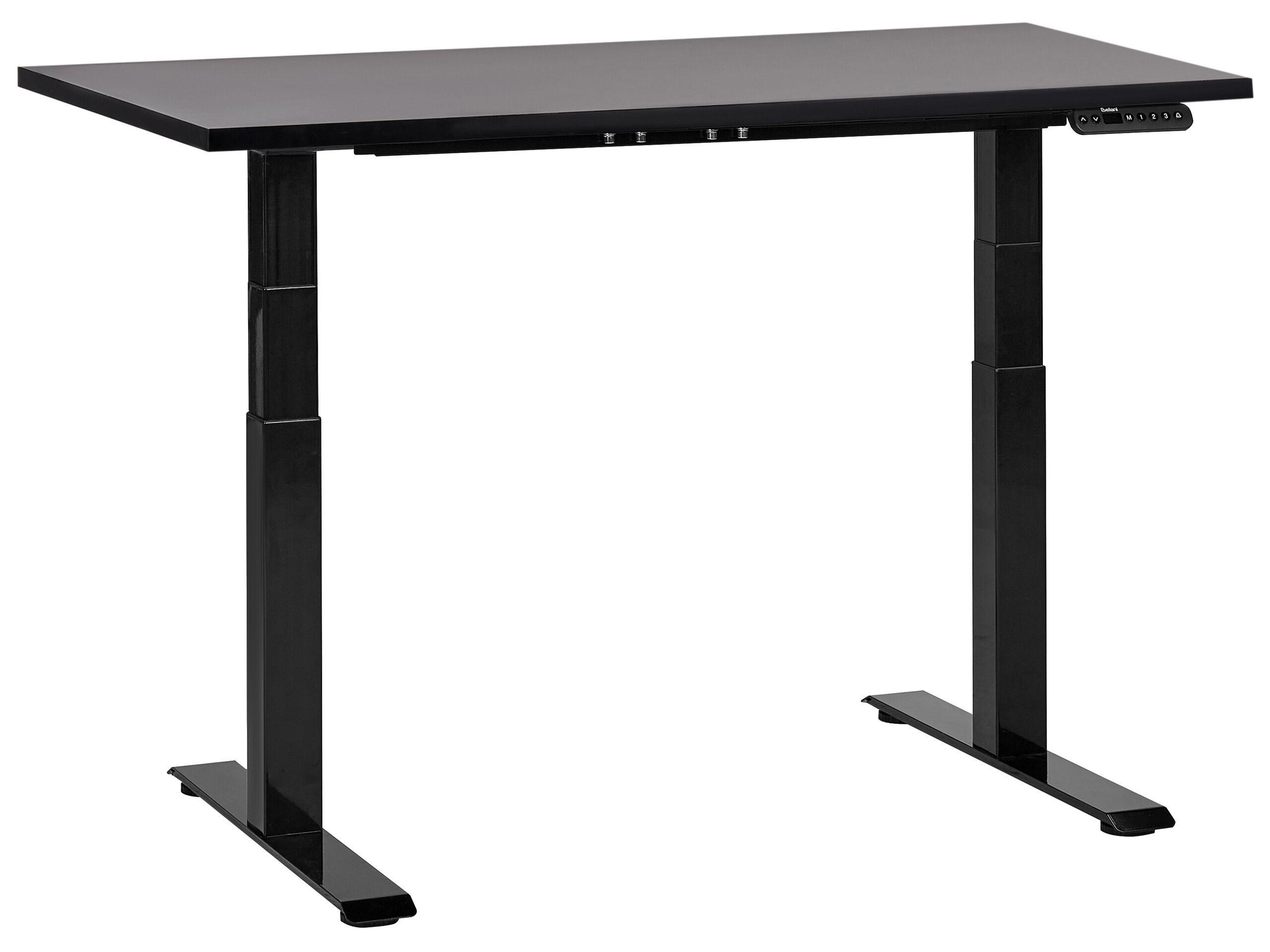 Beliani Schreibtisch elektrisch höhenverstellbar aus Faserplatte Modern DESTINES
