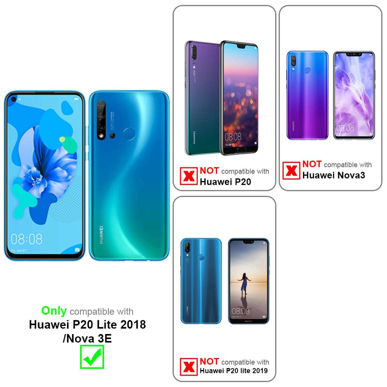 Cadorabo Hülle für Huawei P20 LITE 2018 NOVA 3E TPU Silikon Frosted