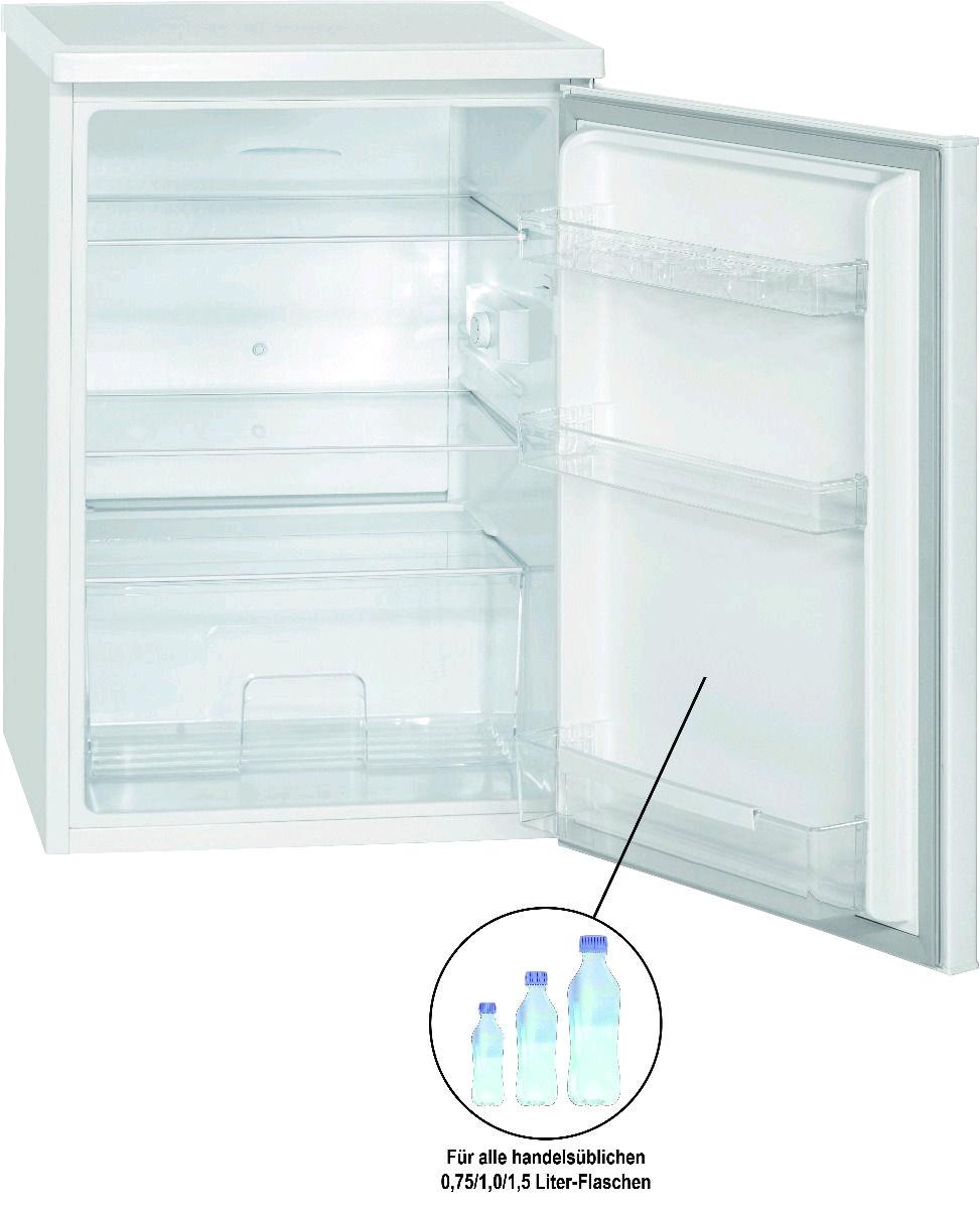 Bomann VS 2185.1 weiss - Vollraumkühlschrank, E