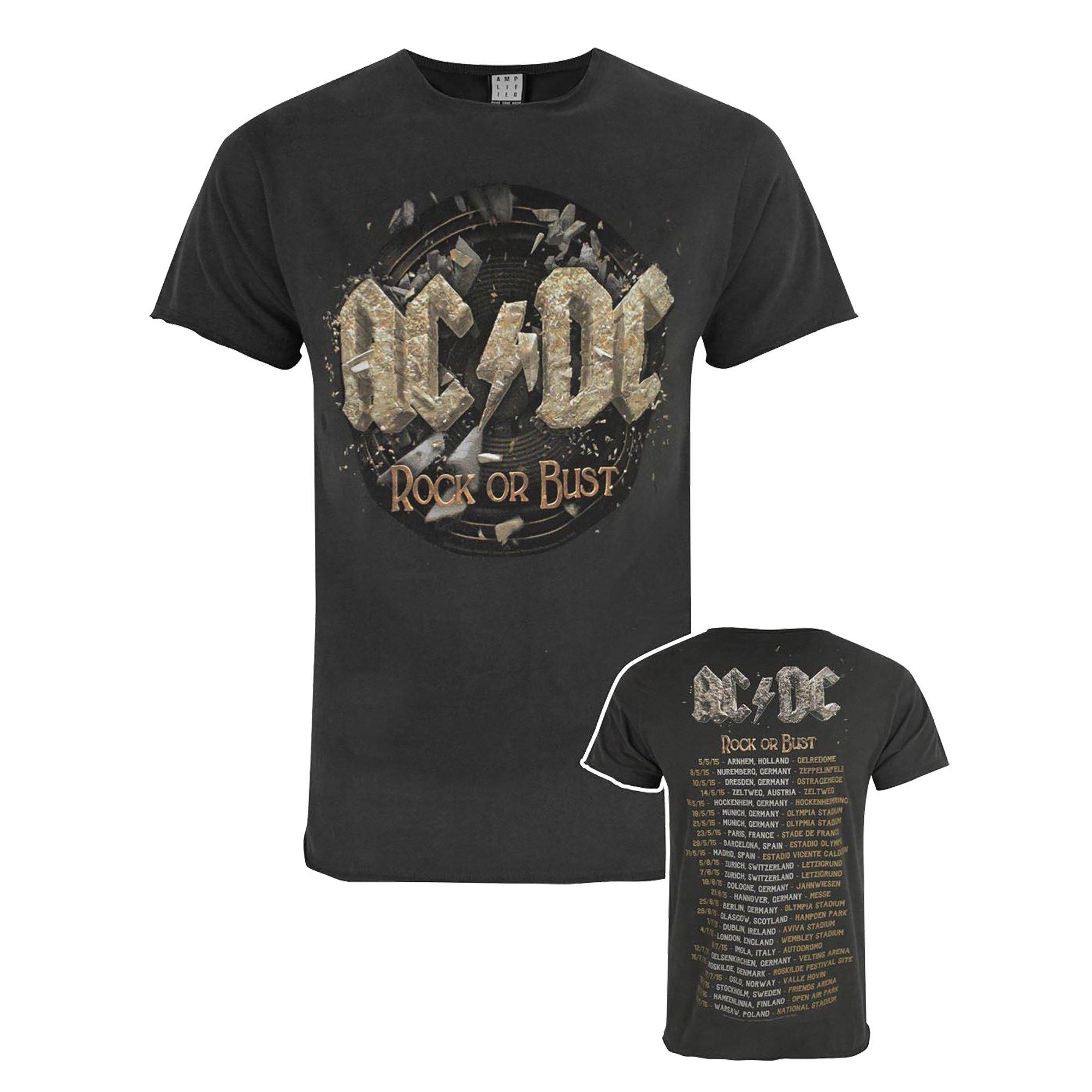 Amplified ACDC Comics Rock Or Bust T-Shirt