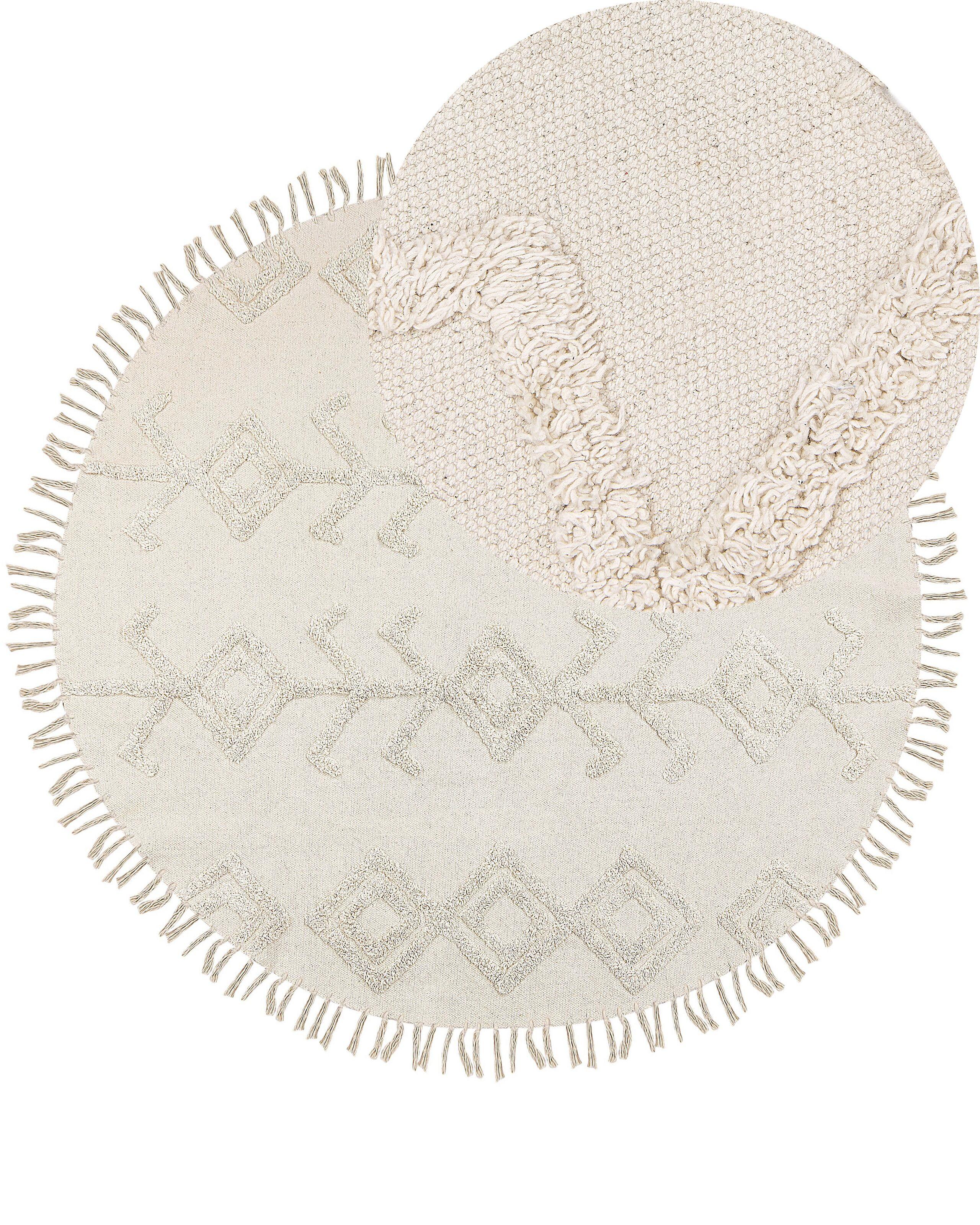 Beliani Teppich aus Baumwolle Boho HARRAN
