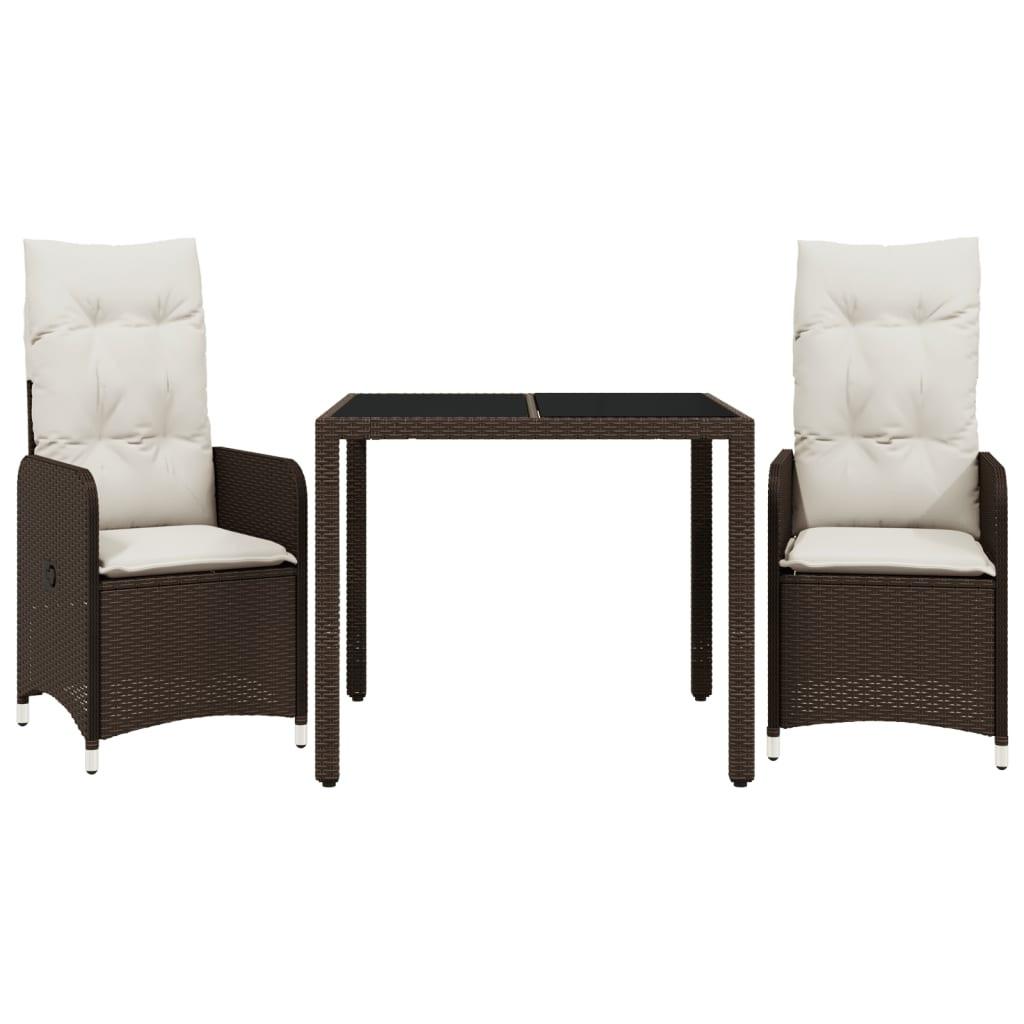 VidaXL Bistro set poly-rattan