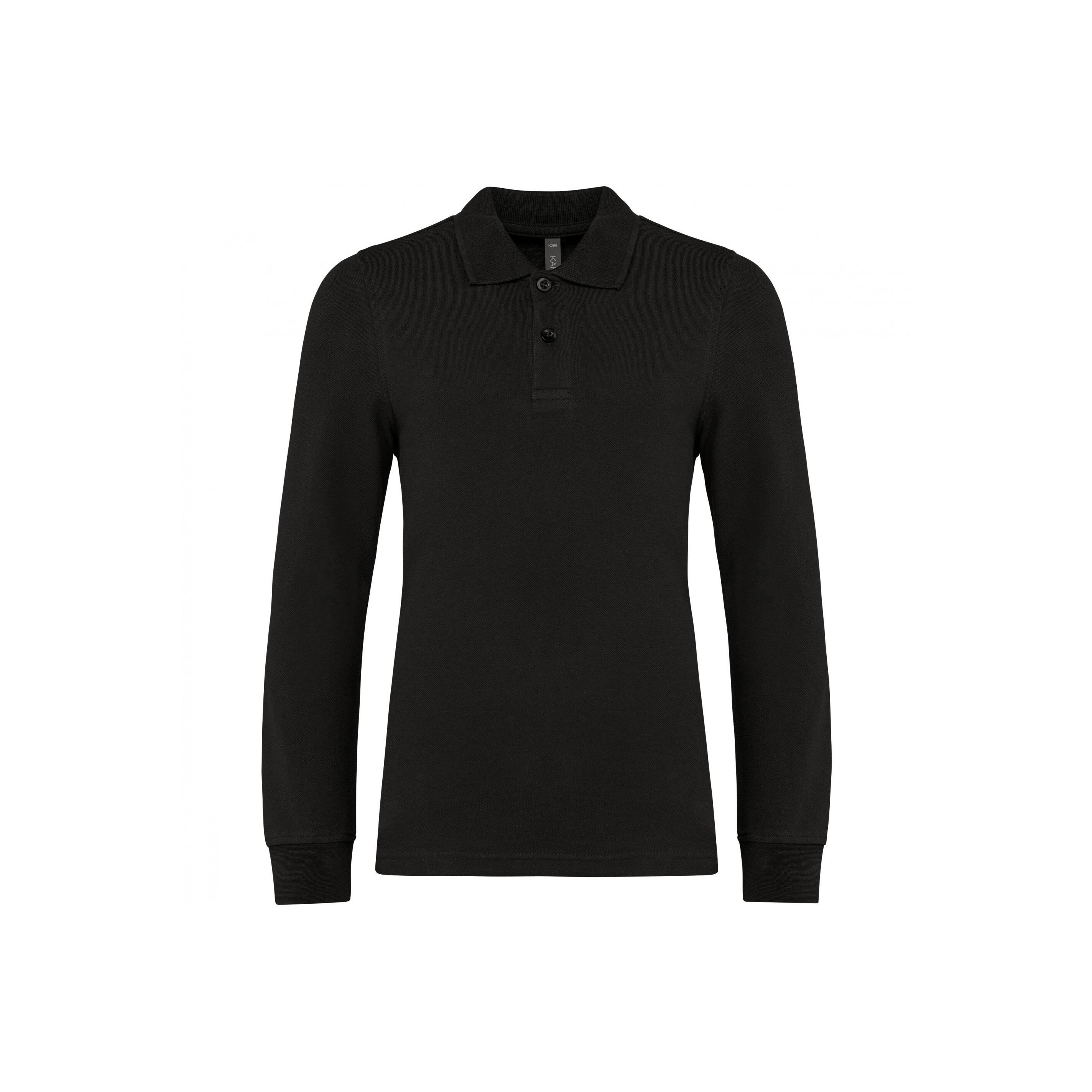 Kariban langarm polo-shirt kind