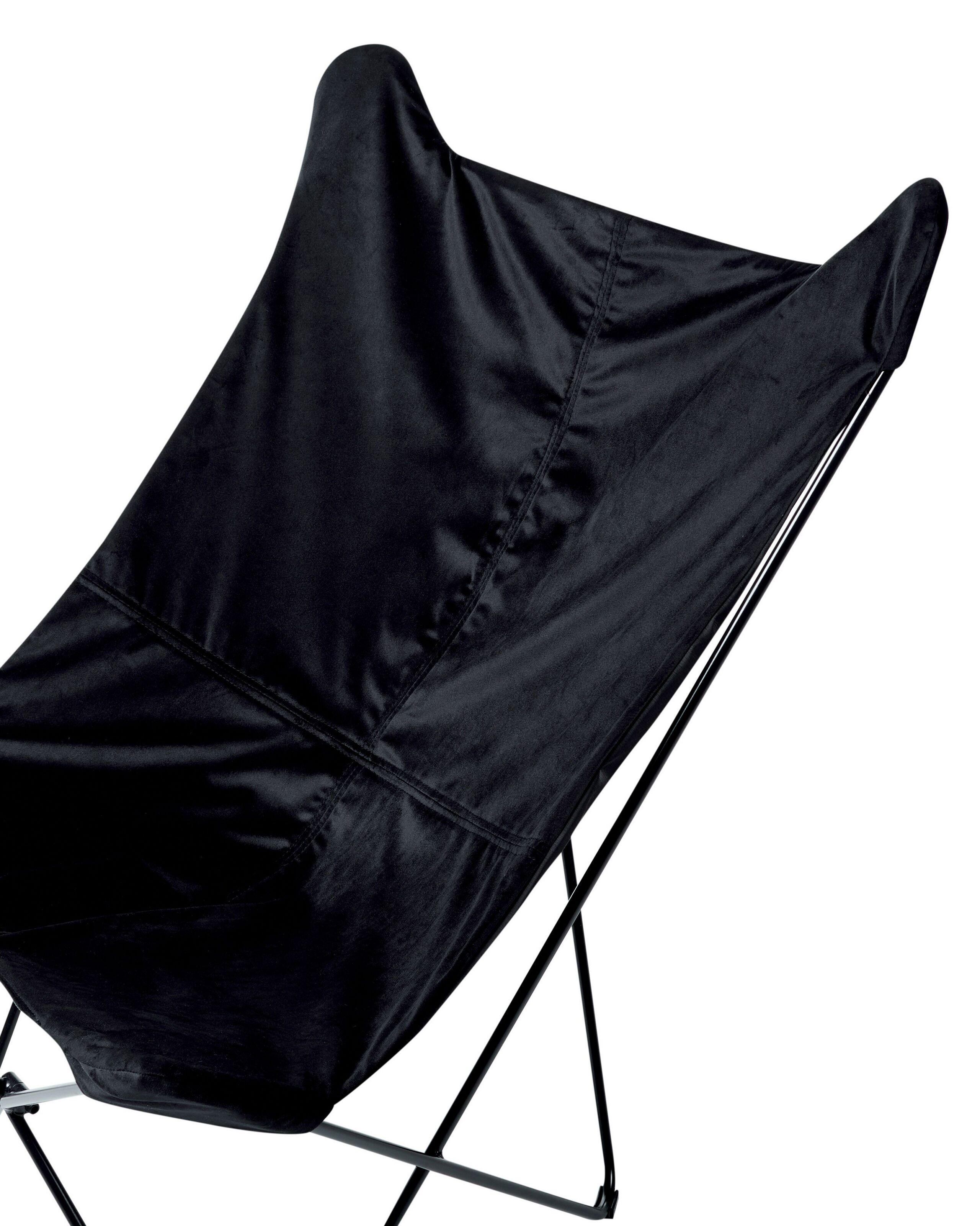 Beliani Sessel aus Samtstoff Retro NYBRO