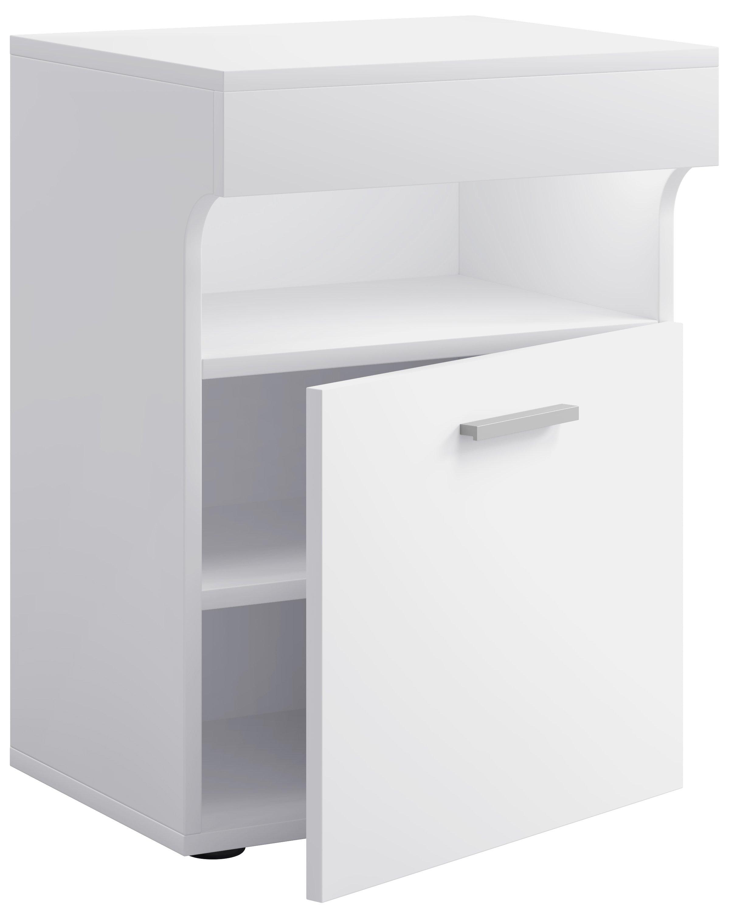 VCM Nachtschrank Beistelltisch Drehtür Konsole Boxspring Nachttisch Slepal M