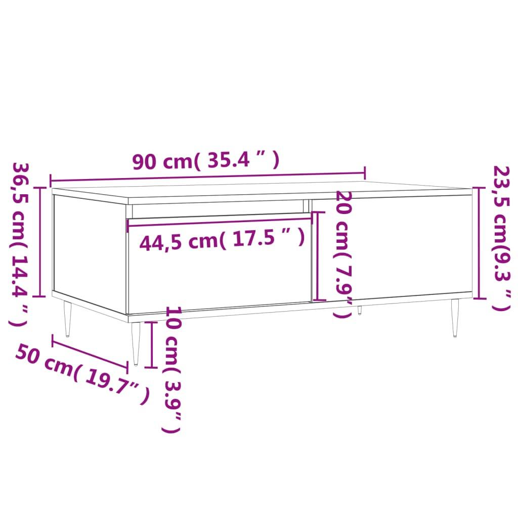 VidaXL Couchtisch holzwerkstoff