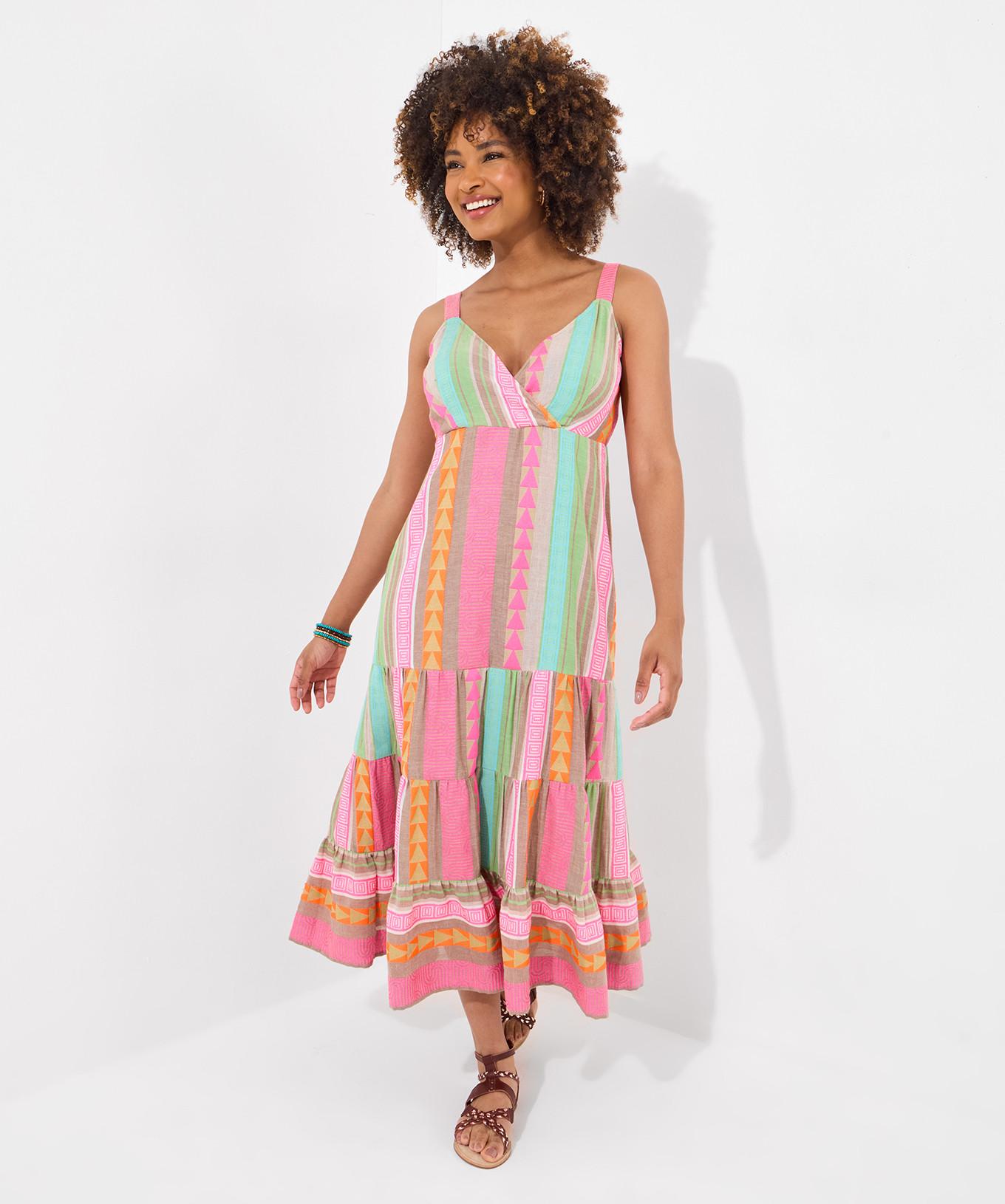 Joe Browns Gestreiftes Wickel Maxikleid