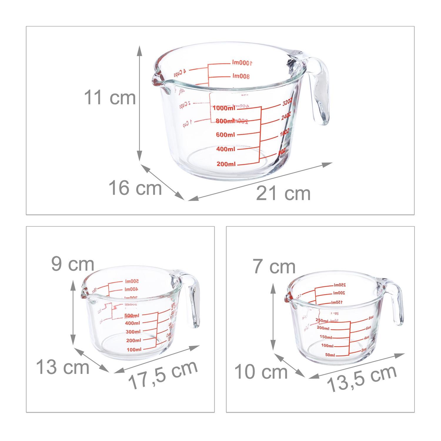 B2X Glasmessbecher 3er-Set