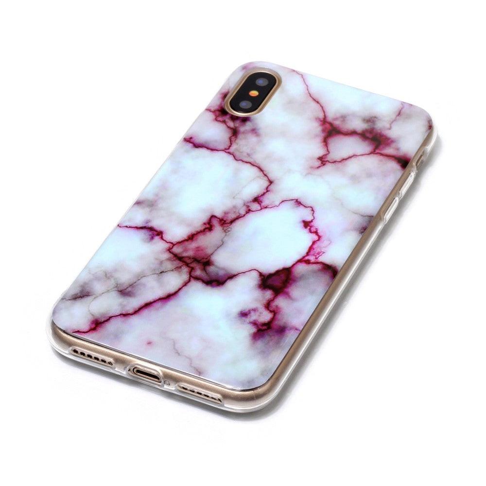 Cover-Discount iPhone Xs / X - Softes Silikon Gummi Case Marble