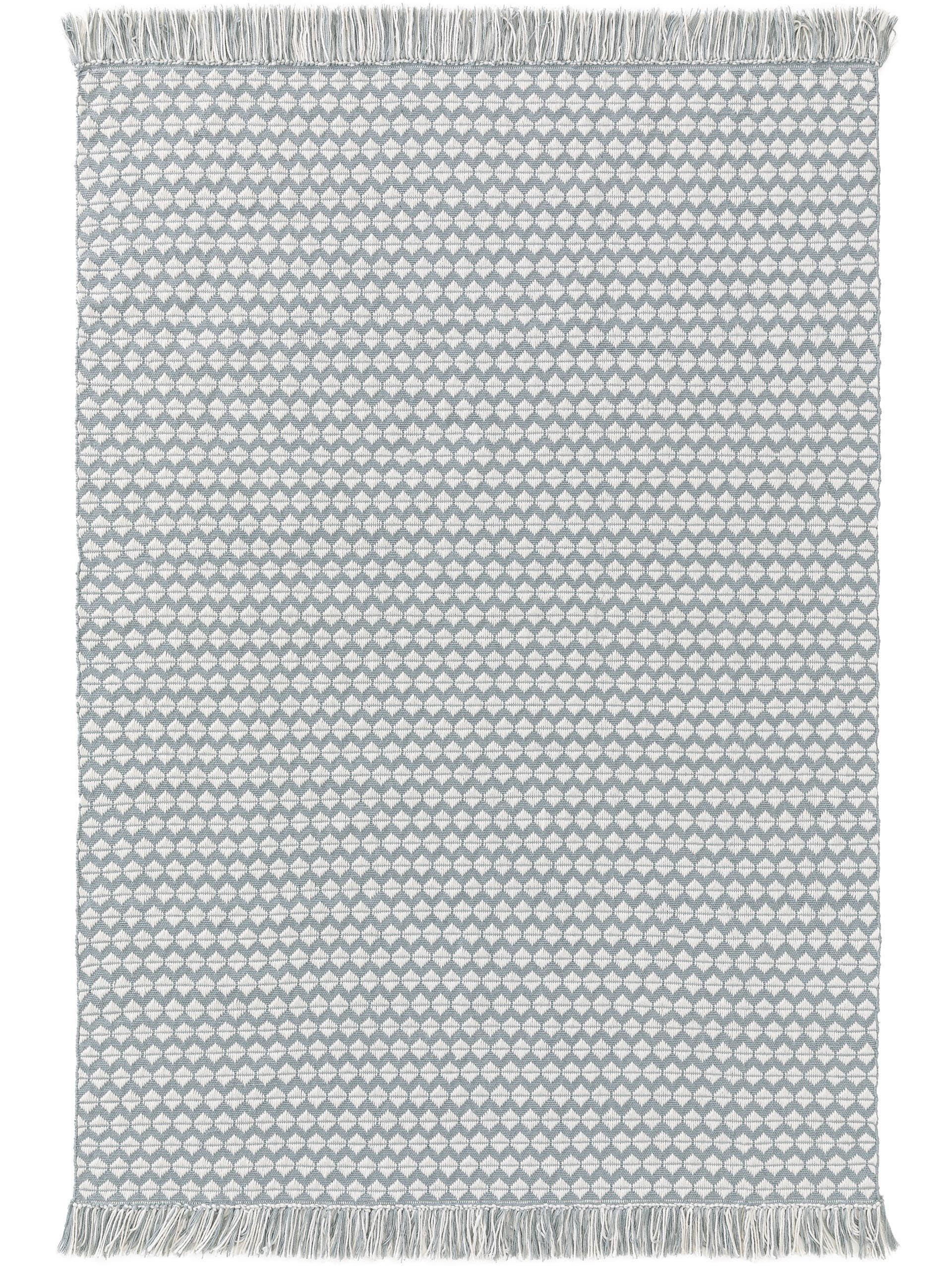 Benuta Teppich aus recyceltem Material Morty Blau