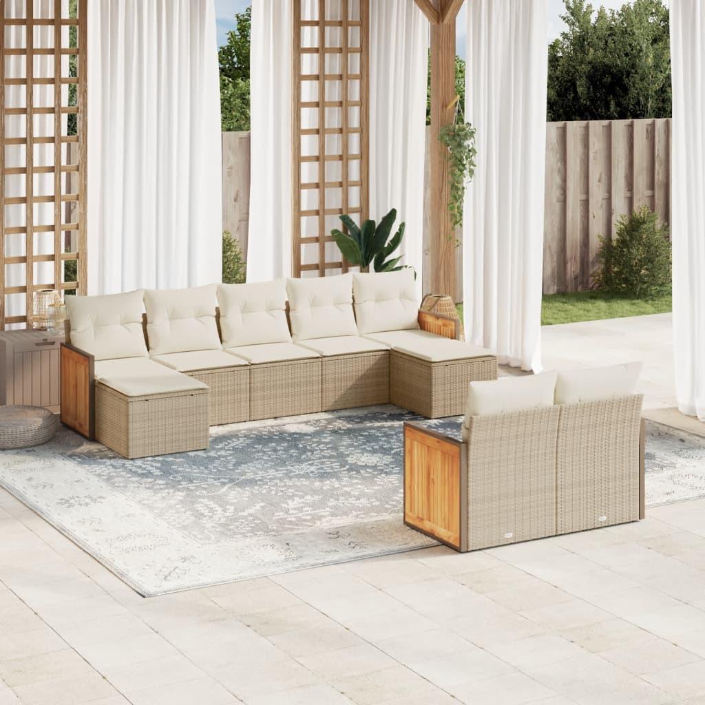 VidaXL Garten sofagarnitur poly-rattan