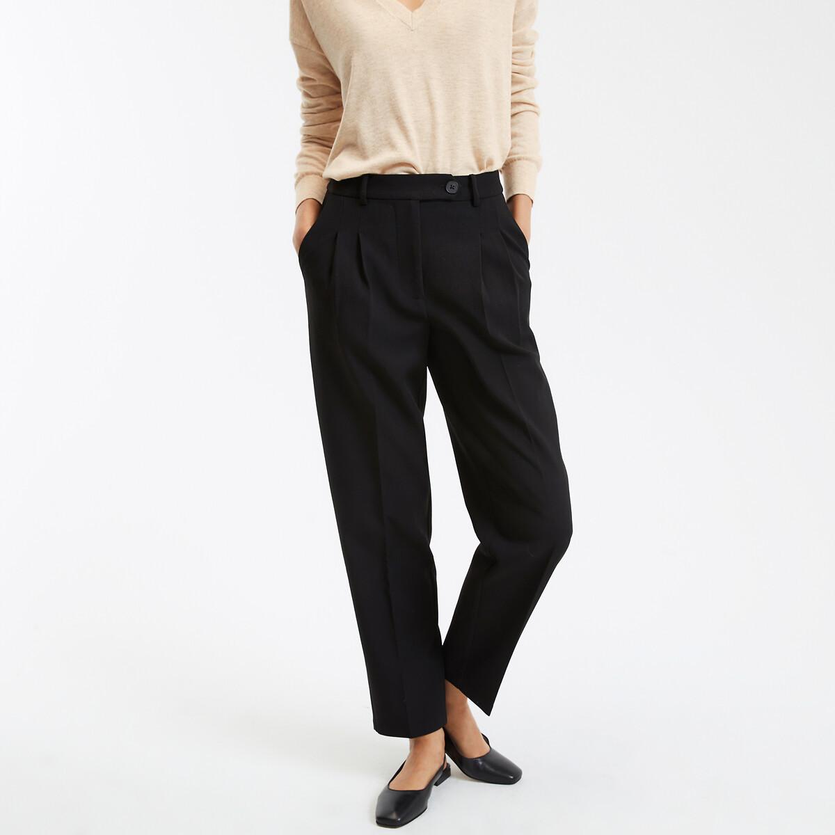 La Redoute Collections Slim-Hose mit Bundfalten