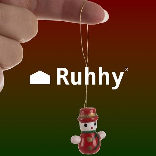 Ruhhy HOLZANHÄNGER / WEIHNACHTSKUGELN 30 Stk