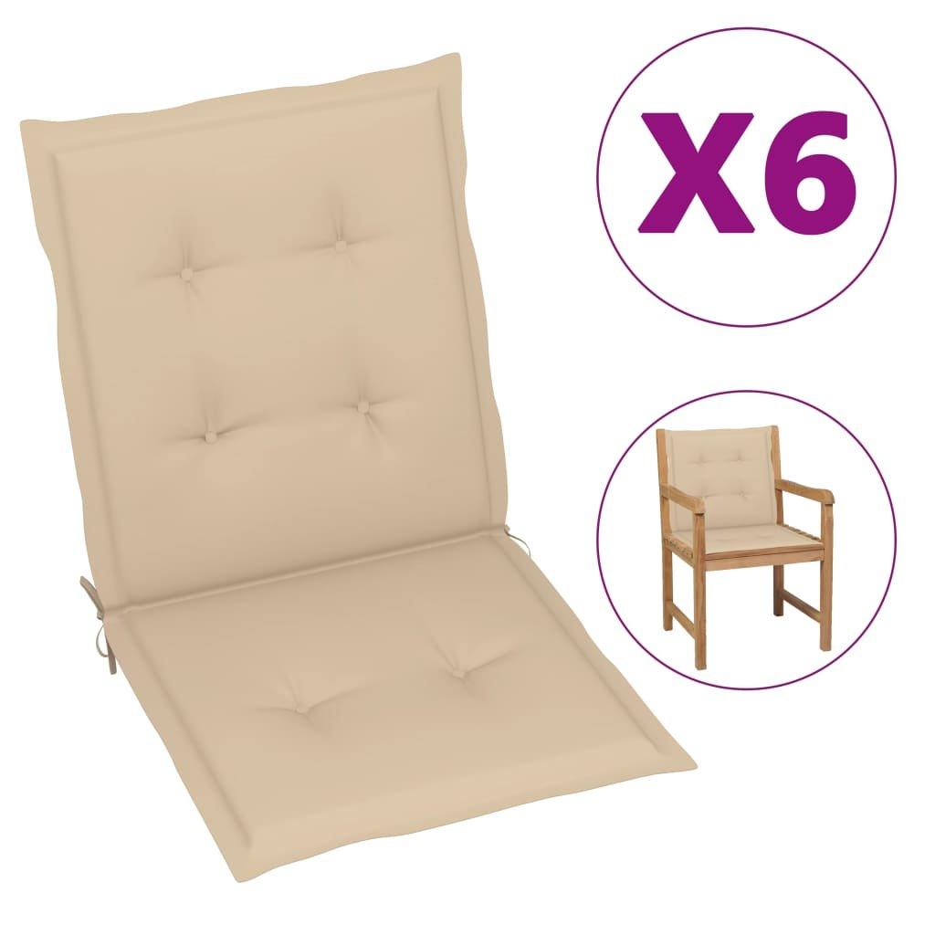VidaXL Gartenstuhlauflagen 6 stk. gewebe
