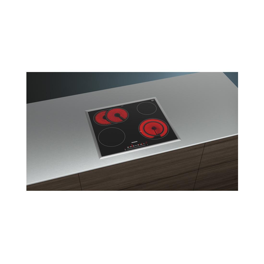 Siemens Glaskeramik Kochstellen 60 cm Facetten design ET645FNP1C