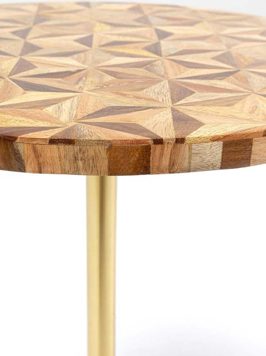 KARE Design Beistelltisch Domero Geo rund 40