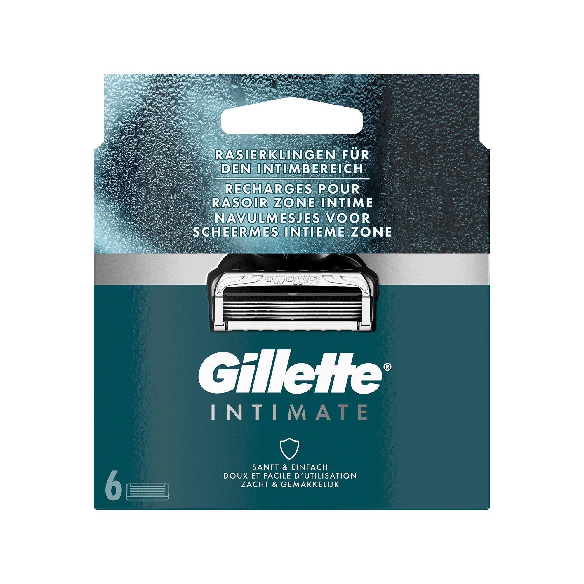 Gillette Intimate Rasierer-Klingen, 6 Ersatzklingen
