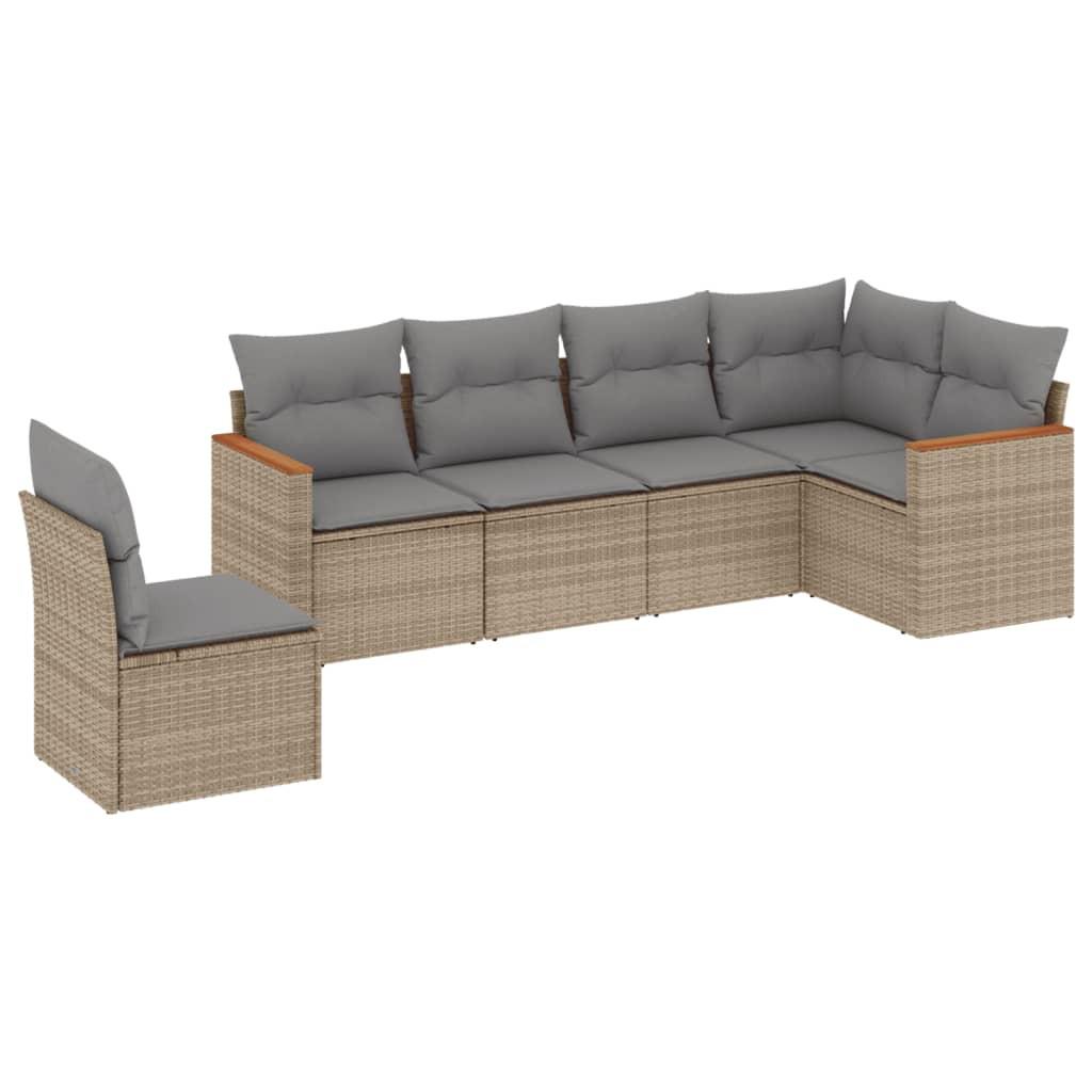 VidaXL Garten sofagarnitur poly-rattan