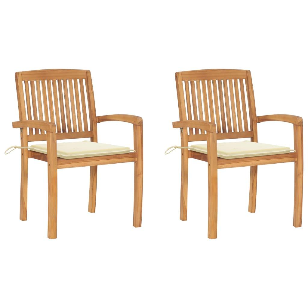 VidaXL Gartenstuhl teak