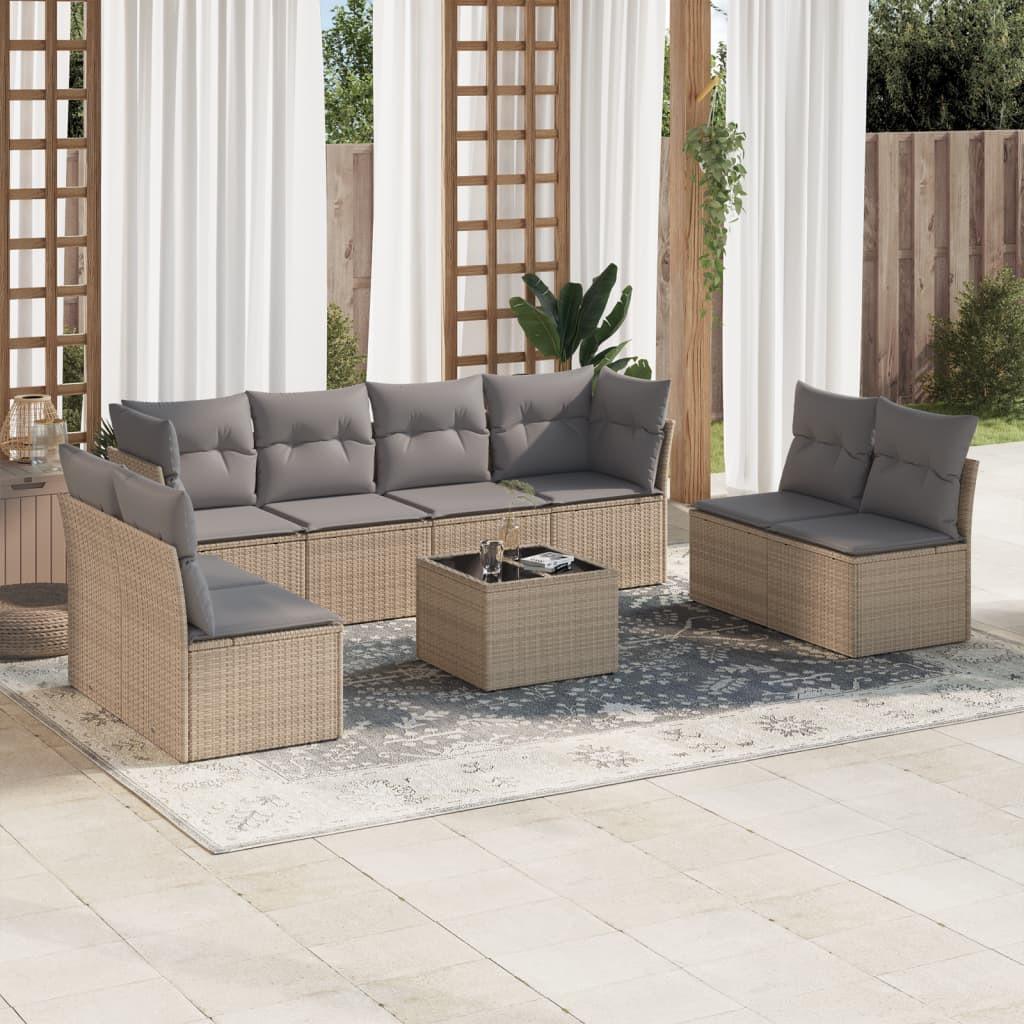 VidaXL Garten sofagarnitur poly-rattan