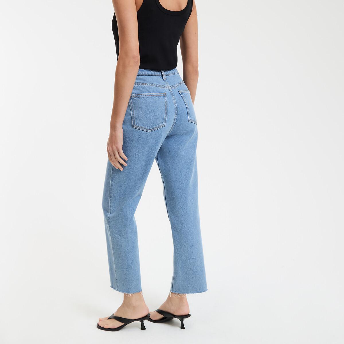 La Redoute Collections Gerade High Waist 7/8 Länge Jeans