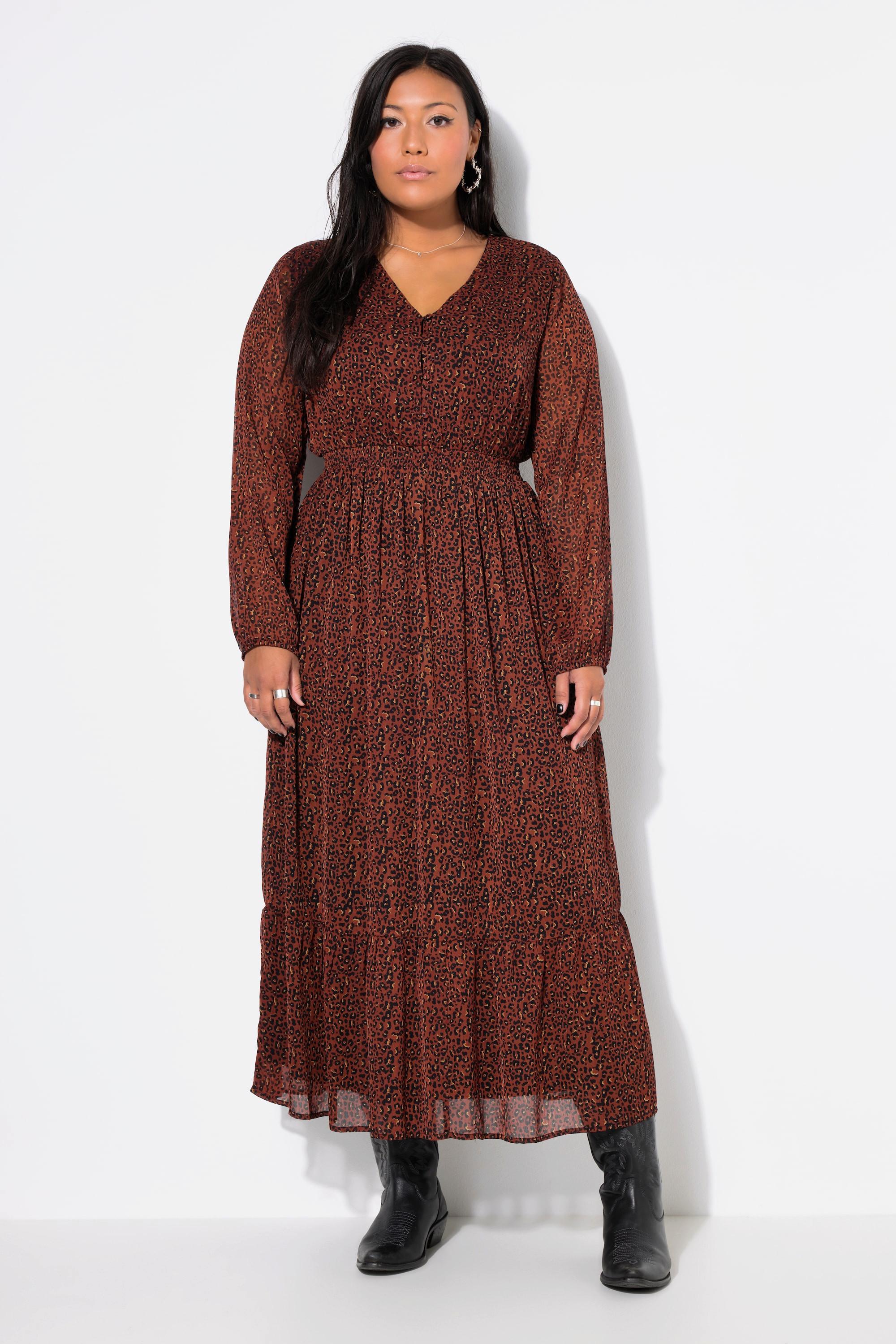Studio Untold Leo Maxikleid A-Linie mit Knopfleiste