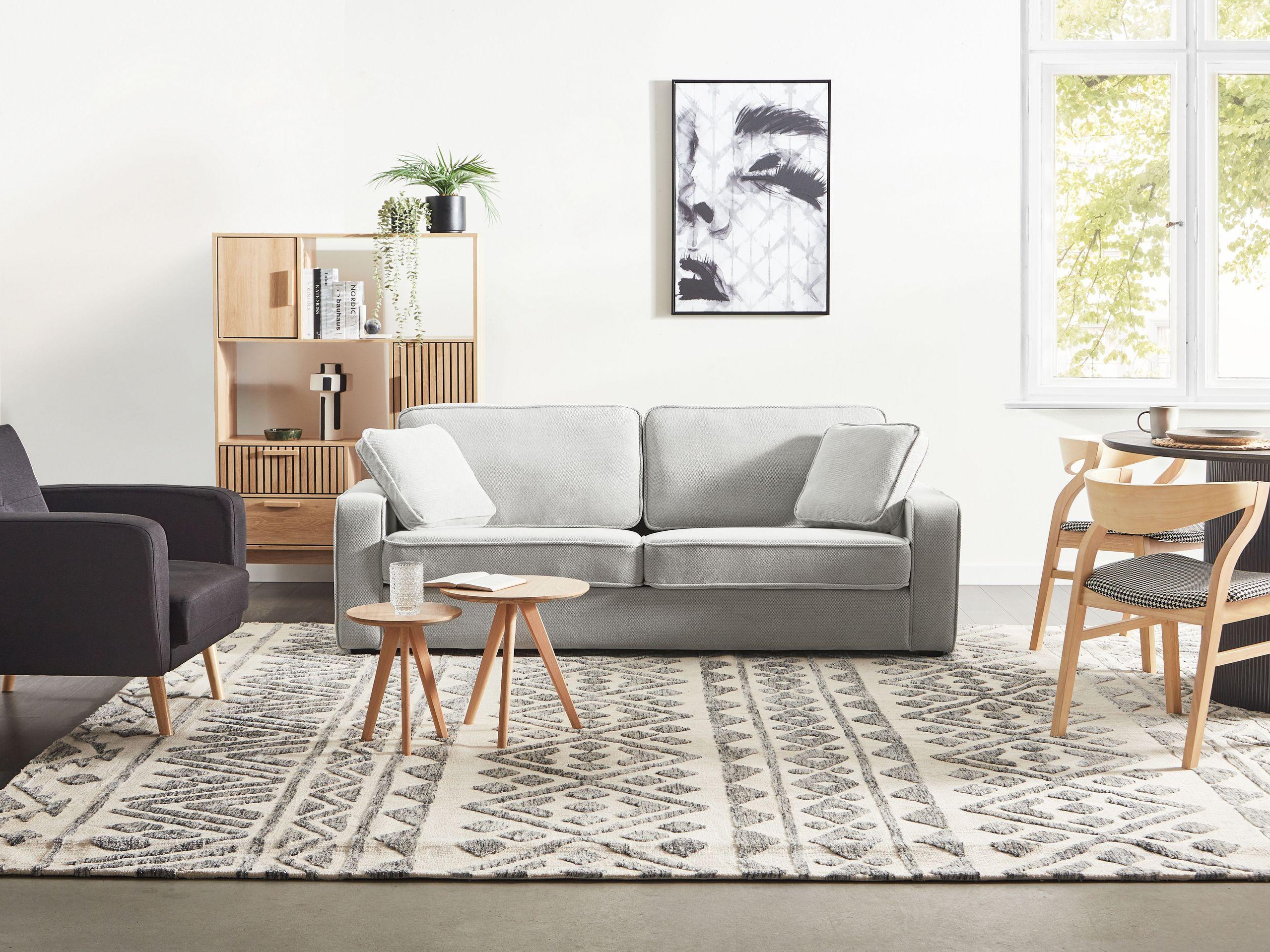 Beliani 3 Sitzer Sofa aus Polyester Retro FALUN