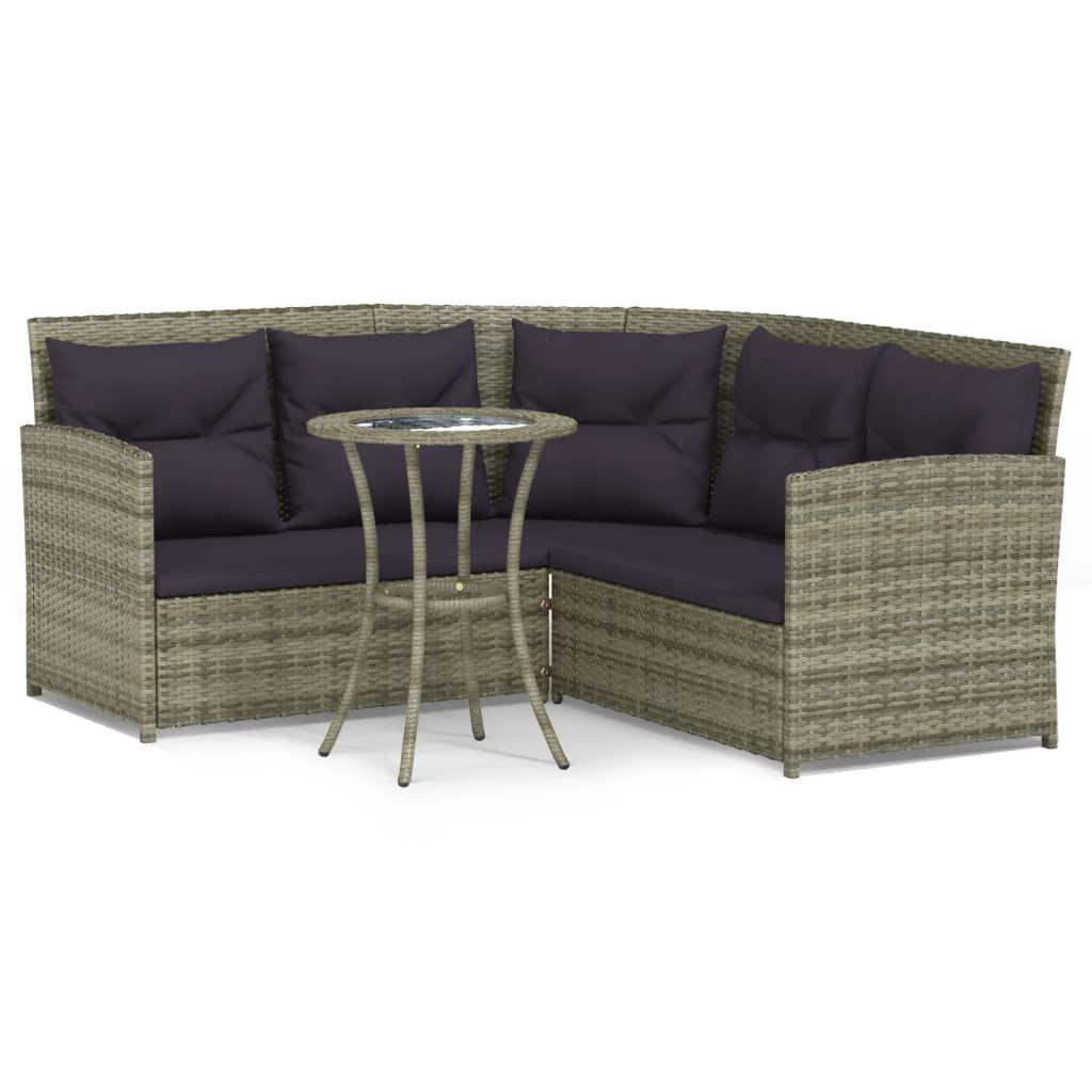 VidaXL Garten lounge set poly-rattan
