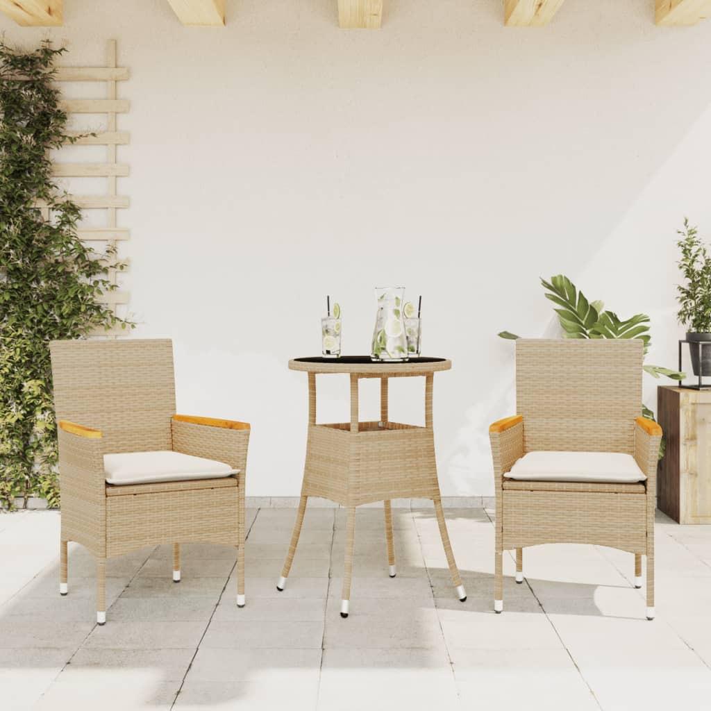 VidaXL Garten essgruppe poly-rattan