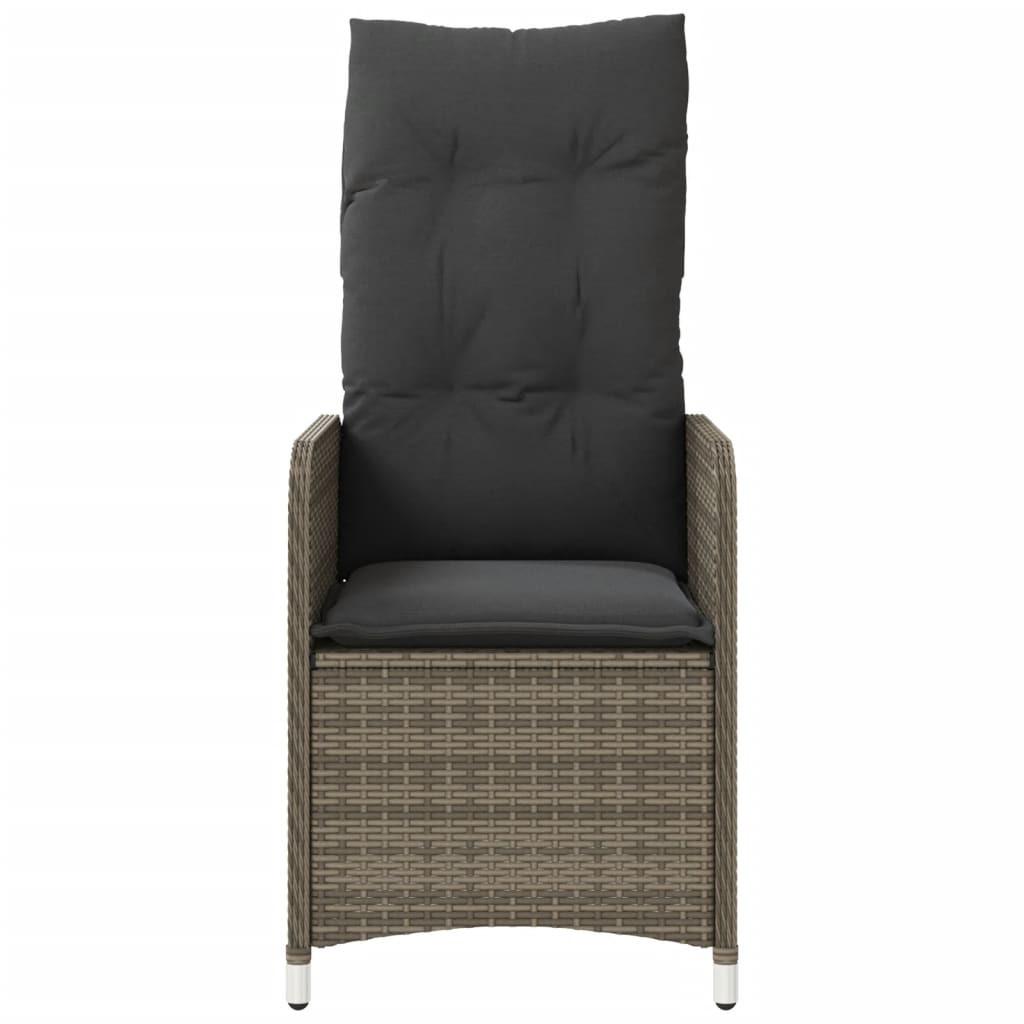 VidaXL Gartensessel verstellbar poly-rattan
