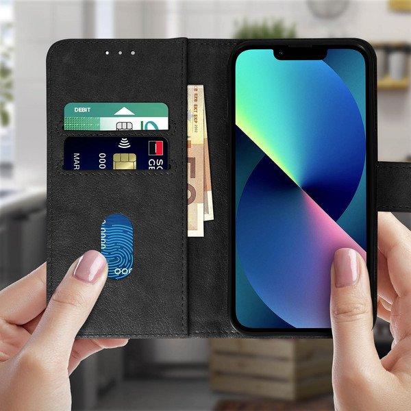 Avizar Chersterfield Etui iPhone 13Mini Schwarz