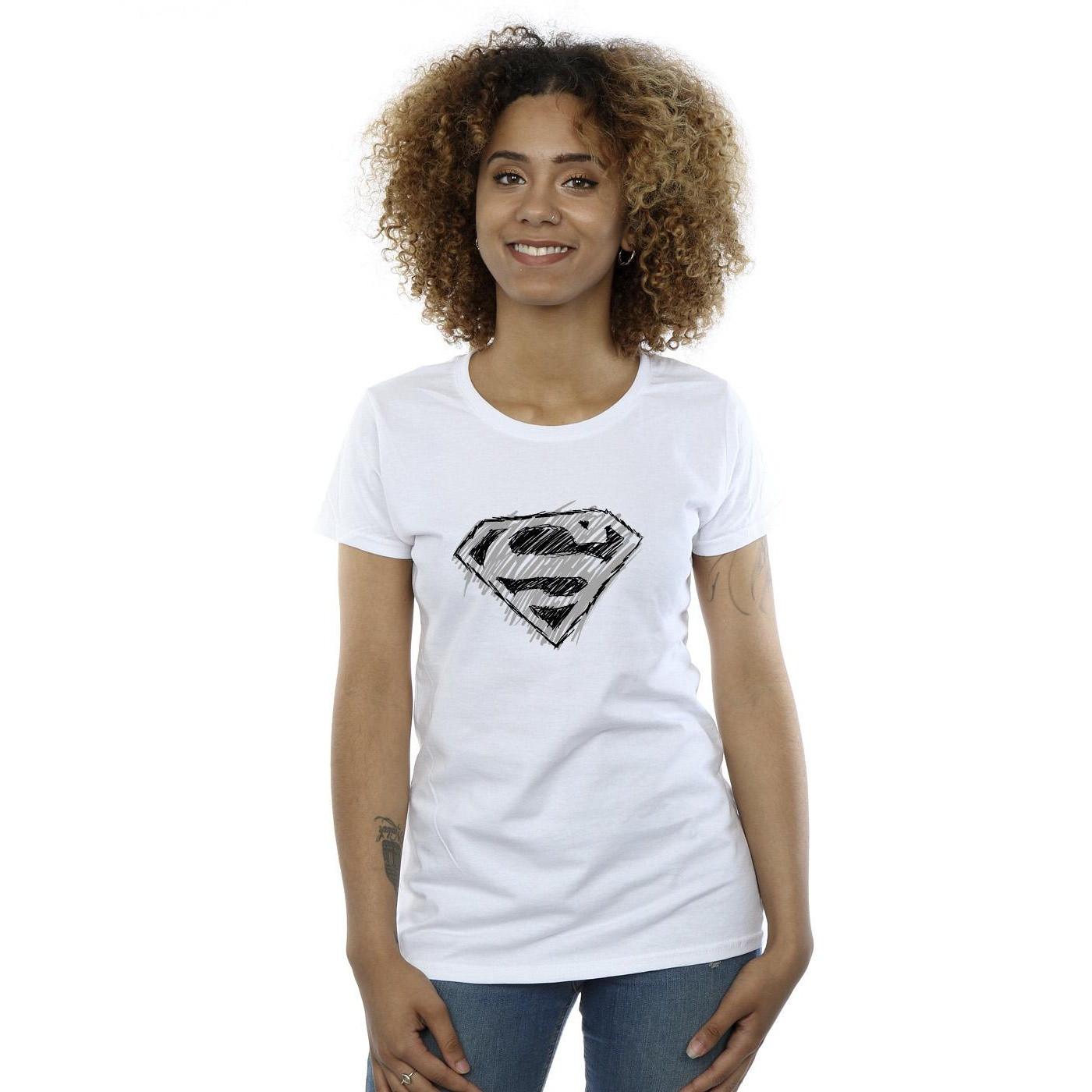 DC COMICS Superman Sketch Logo T-Shirt
