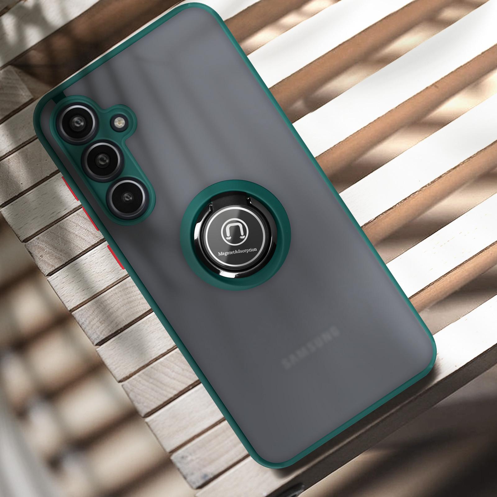 Avizar Ring-Hülle Samsung A35 Dunkelgrün