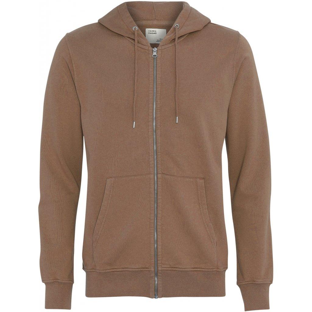 Colorful Standard Kapuzenpullover mit Reißverschluss Classic Organic sahara camel