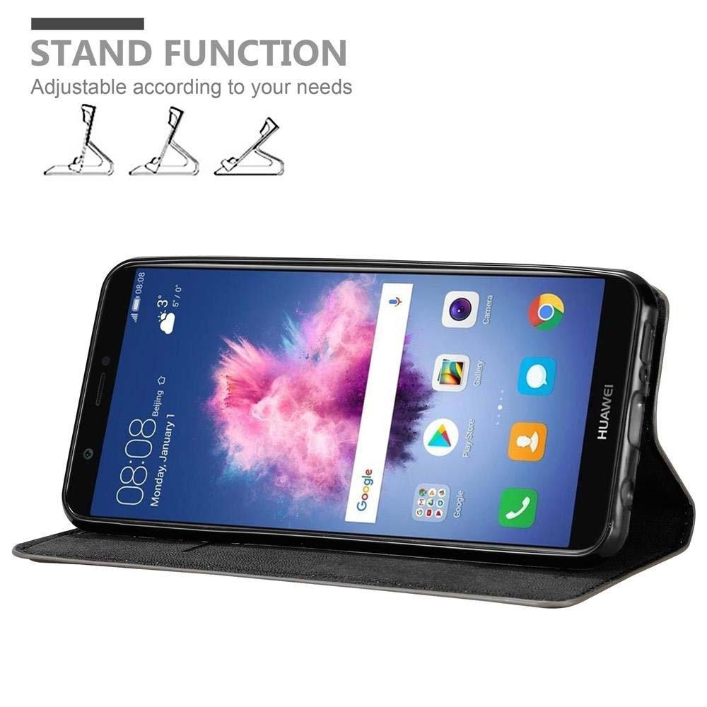 Cadorabo Hülle für Huawei P SMART 2018 / Enjoy 7S Magnetverschluss, Kartenfach