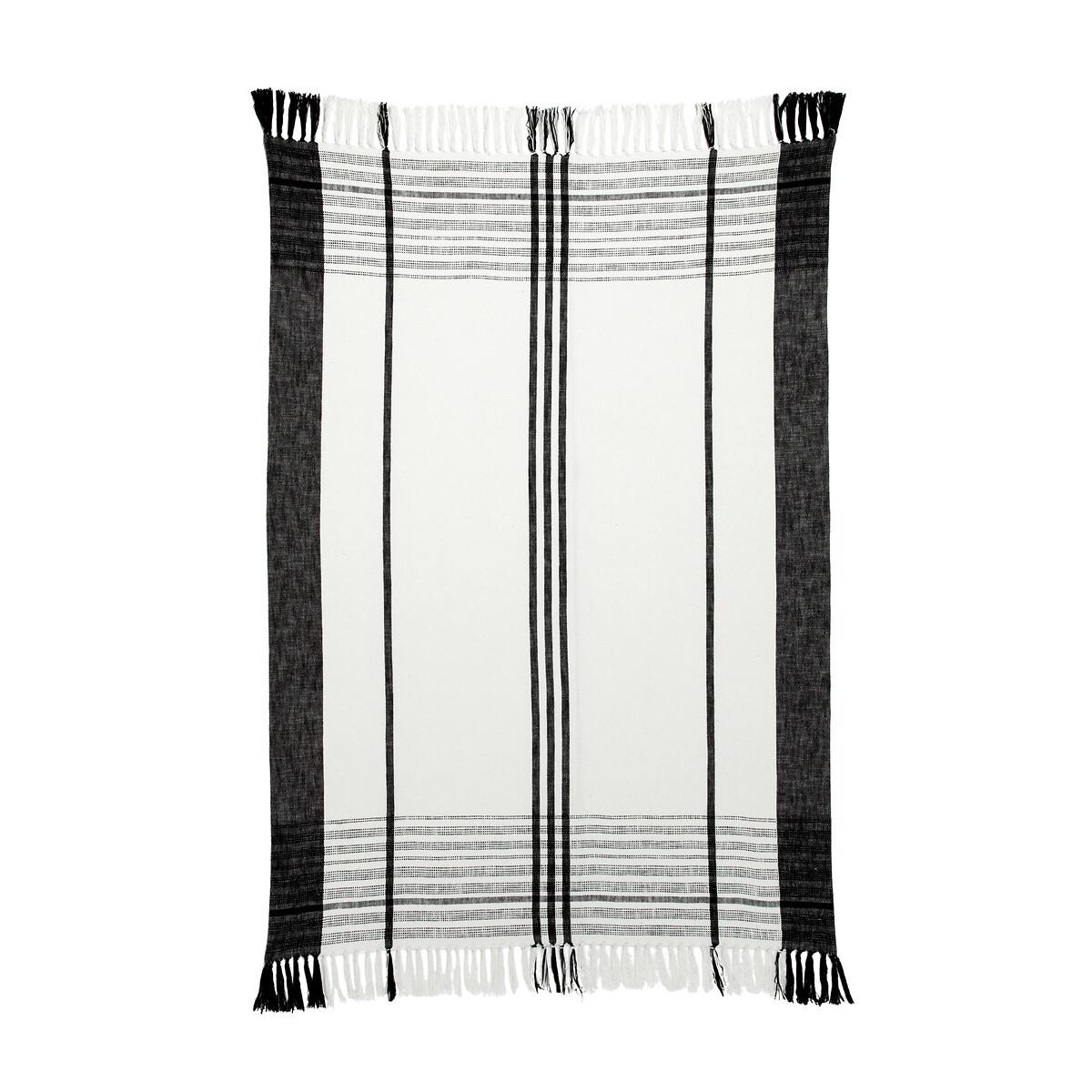 La Redoute Intérieurs Baumwoll-Plaid Parfeti mit Webstreifen