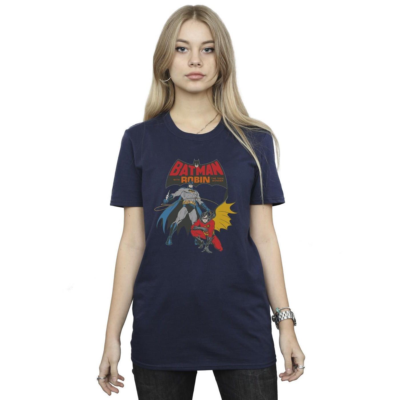 DC COMICS Batman and Robin Grafikdruck T-Shirt