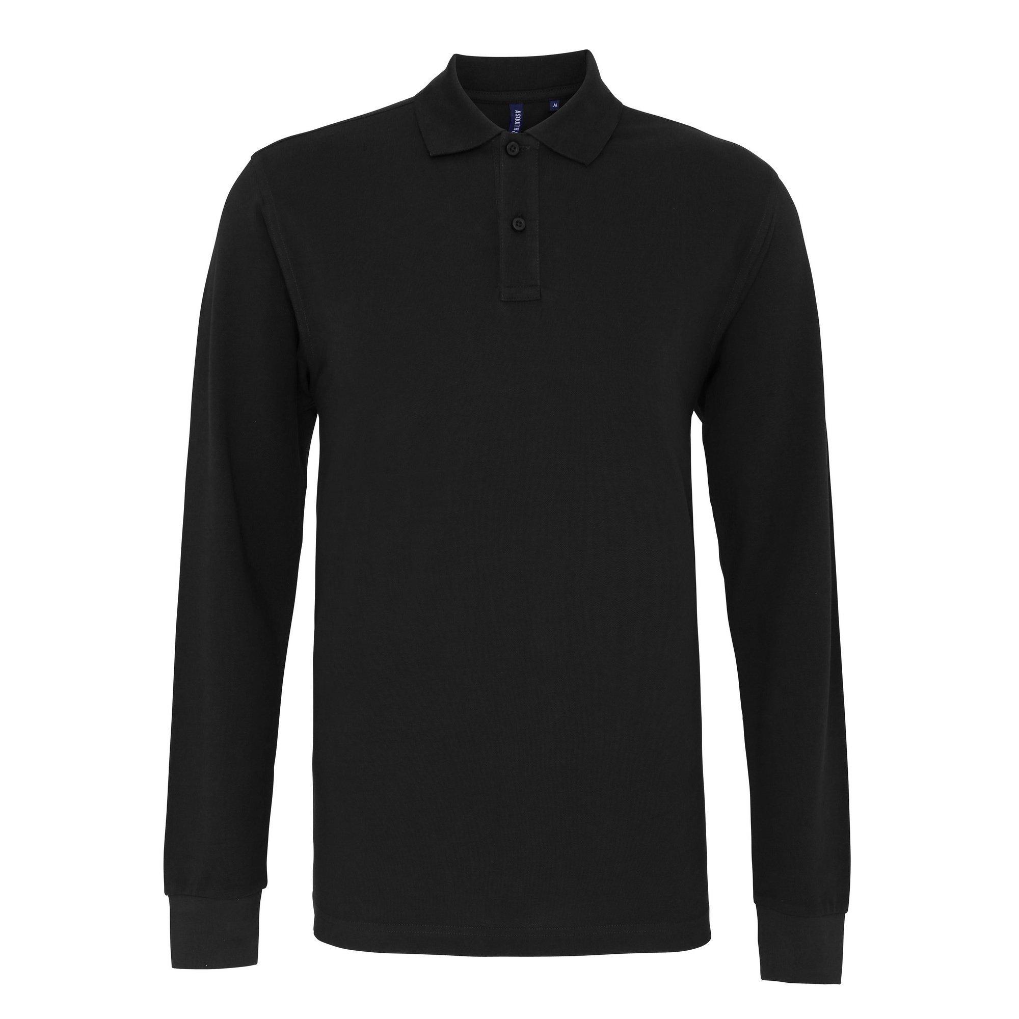 Asquith & Fox Langärmliges Regular Fit Poloshirt