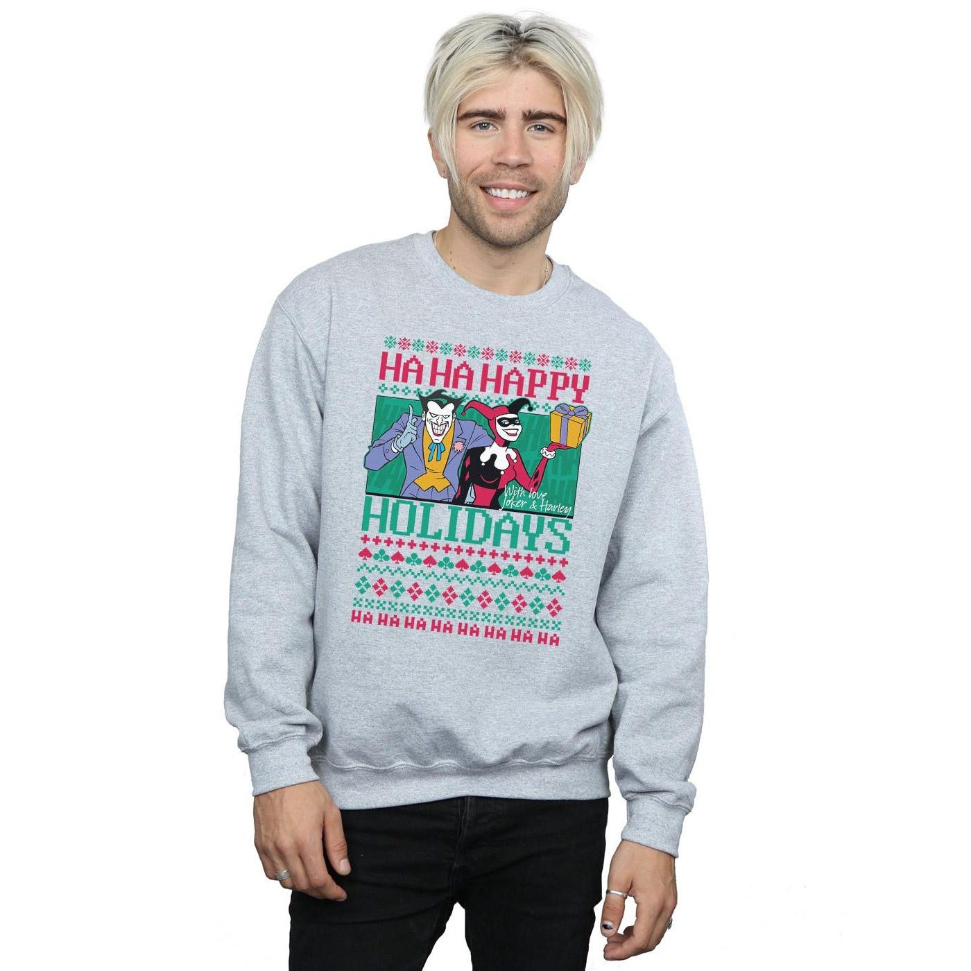 DC COMICS Ha Ha Happy Holidays Sweatshirt