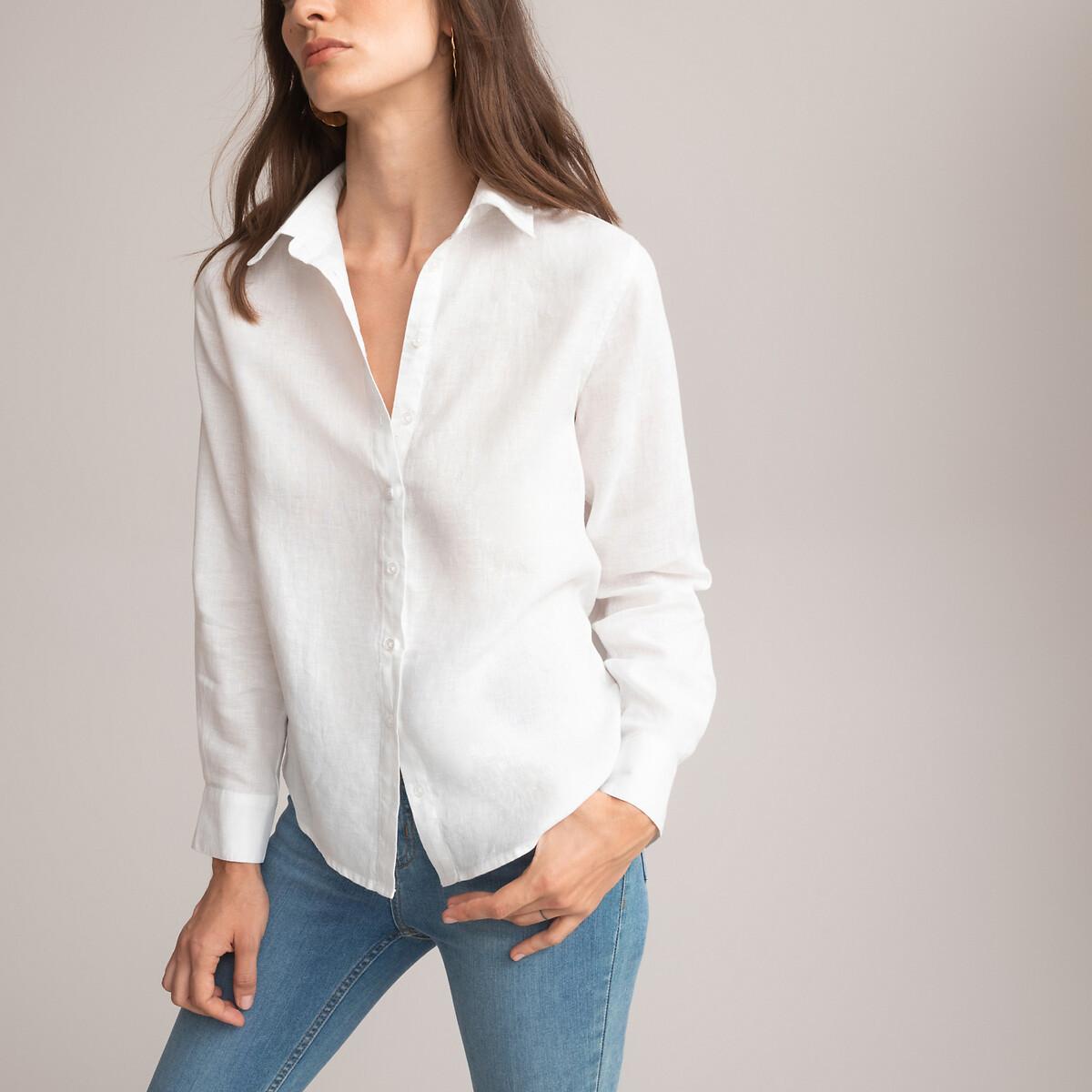 La Redoute Collections Langärmelige Regular Fit Bluse